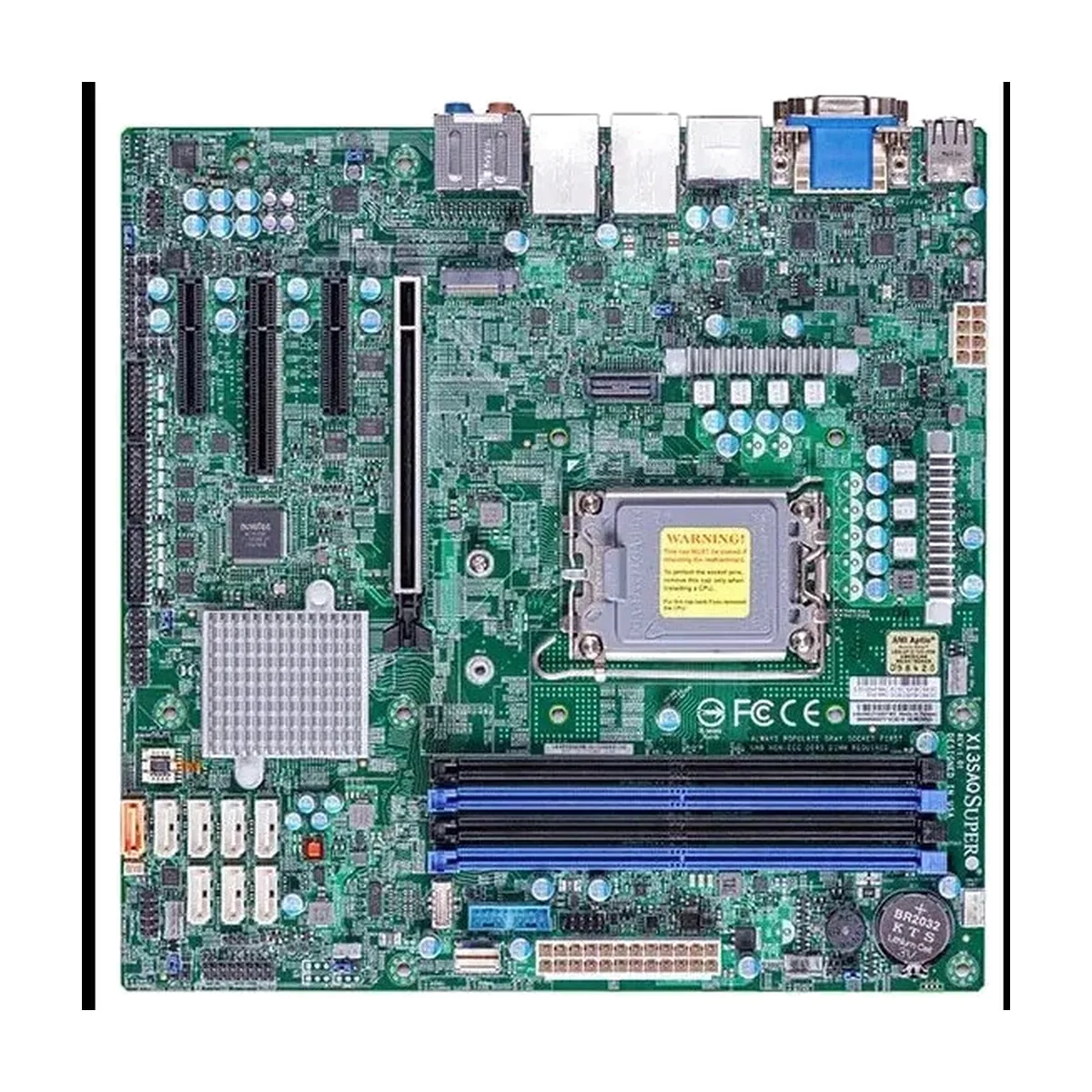 Материнская плата Supermicro X13SAQ, LGA1700, Intel Q670E, 4xDDR5 UDIMM, 8xSATA 6Gb/s, 1xM.2 PCIe 4.0, 1xPCIe 5.0 x16, 1xPCIe 4.0 x4, 1xPCIe 3.0 x4, 1xPCIe 3.0 x2, 1xVGA, 1xDVI-D, 1xHDMI, 1xDisplayPort, 2x 2.5Gb LAN, 2xUSB 3.2 Gen2 Type-A, 2xUSB 3.2 Gen2x2 Type-C, 2xUSB 2.0, S/PDIF, 7.1, microATX