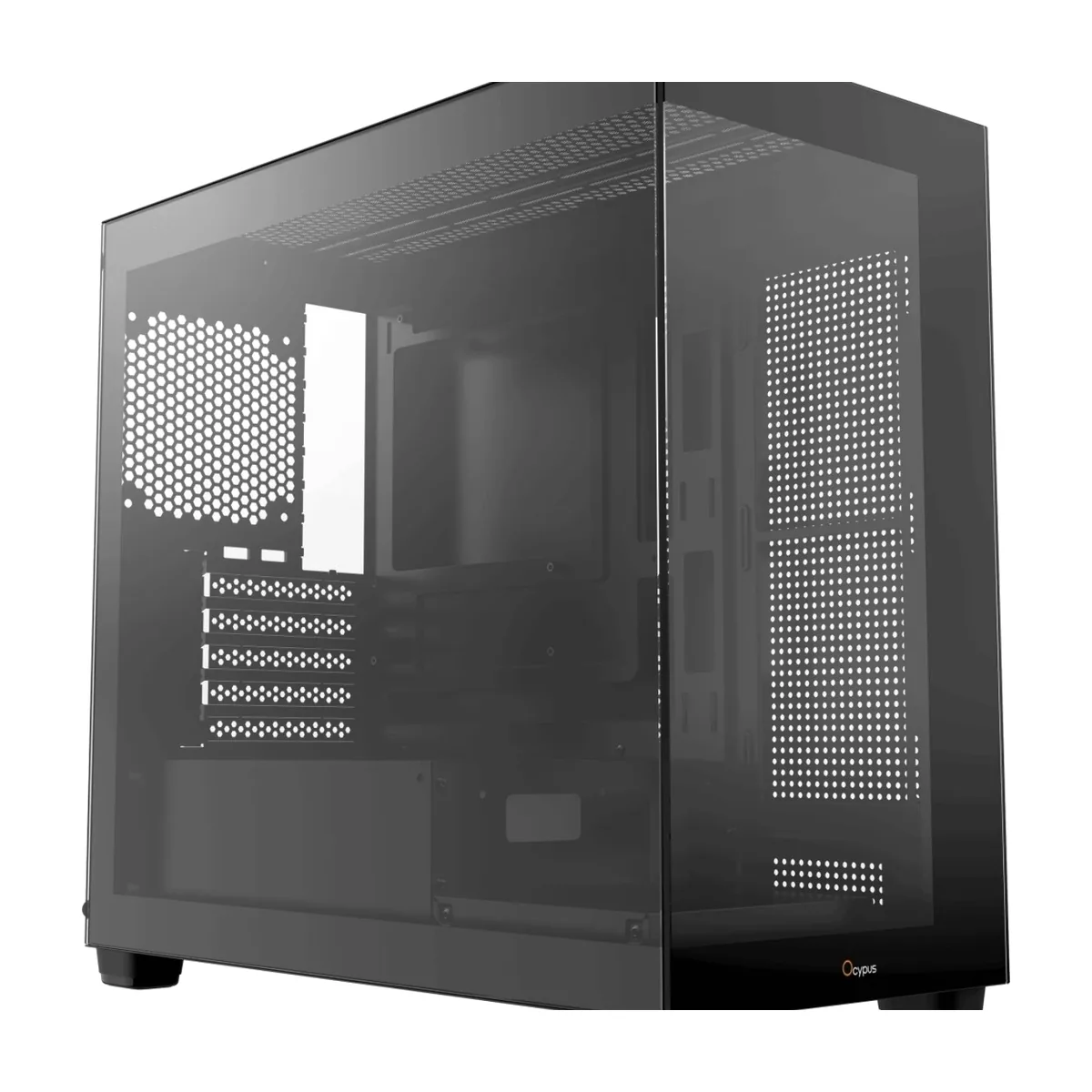 Компьютерный корпус Ocypus Gaммa C52 BK mATX/win/black/no PSU/Tempered Glass