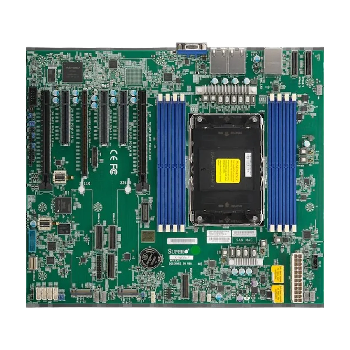 Материнская плата Supermicro X14SBI-F, LGA4710, SoC, 8xDDR5, 4xSATA, 2xPCIe 5.0 x2 M.2, 3xPCIe 5.0 x16, 3xPCIe 5.0 x8, 1xD-Sub, 2x1Gb LAN, 2xUSB 3.2 Gen1, ATX