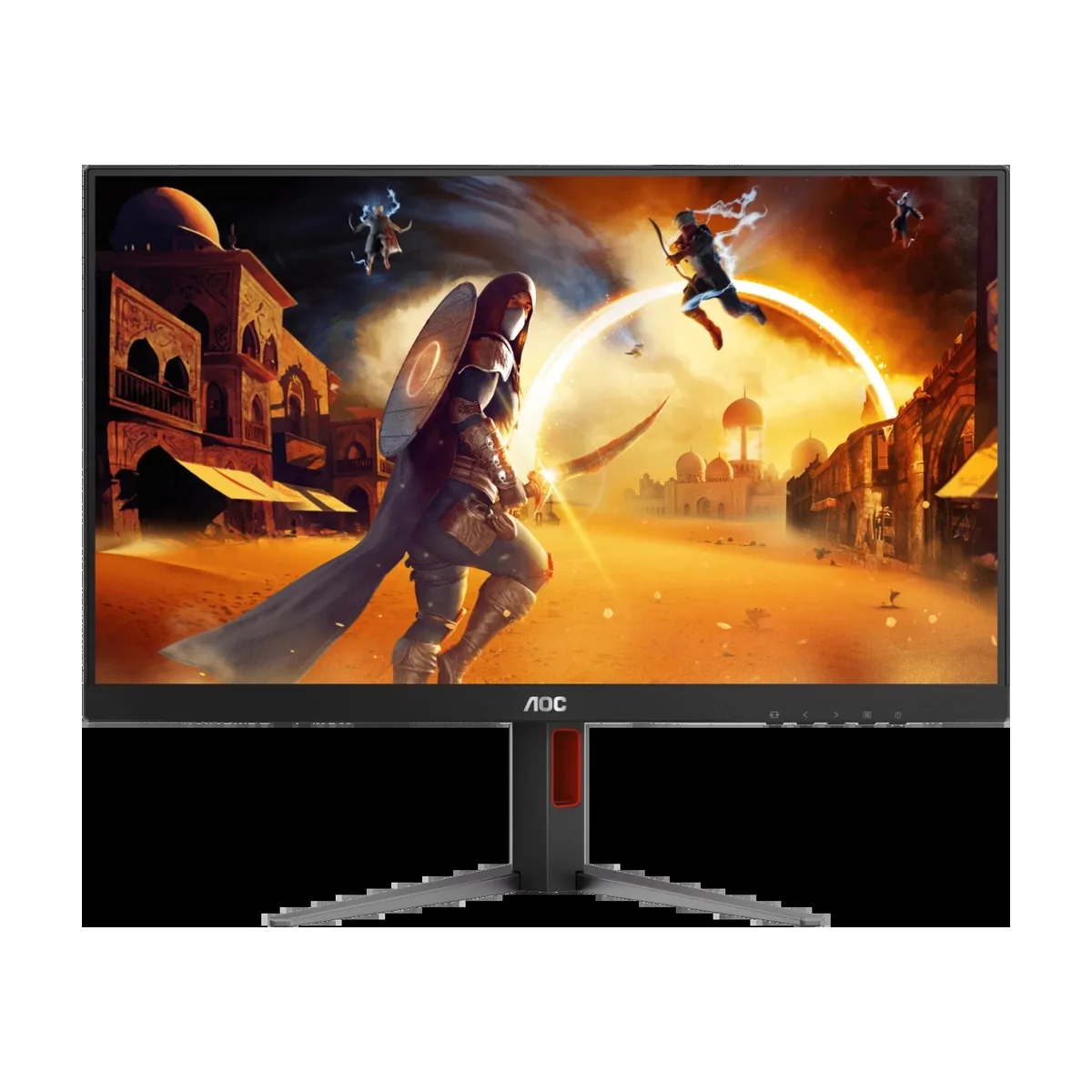 Монитор 27" AOC Q27G4/D IPS 2560x1440, 200 Гц, 0.3 мс, 16:9, 350 кд/м², HDMI 2.0, DP 1.4, 3.5 Jack, DisplayHDR 400, Adaptive-Sync, черный