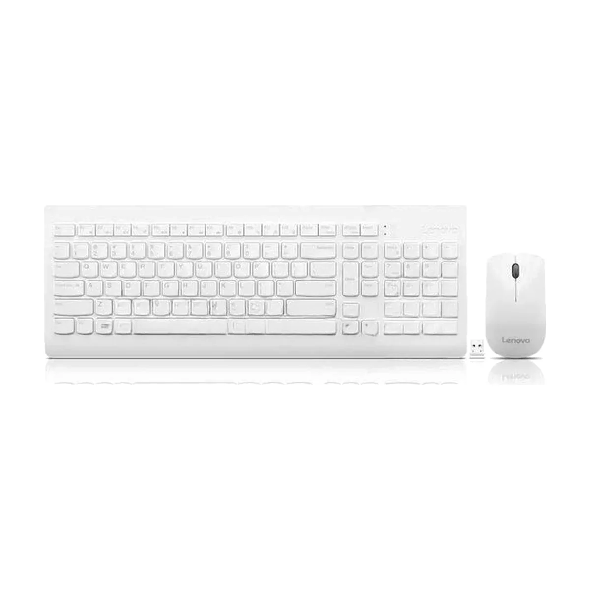 Комплект клавиатура+мышь Lenovo 510 беспроводной, USB, 1200 DPI, белый