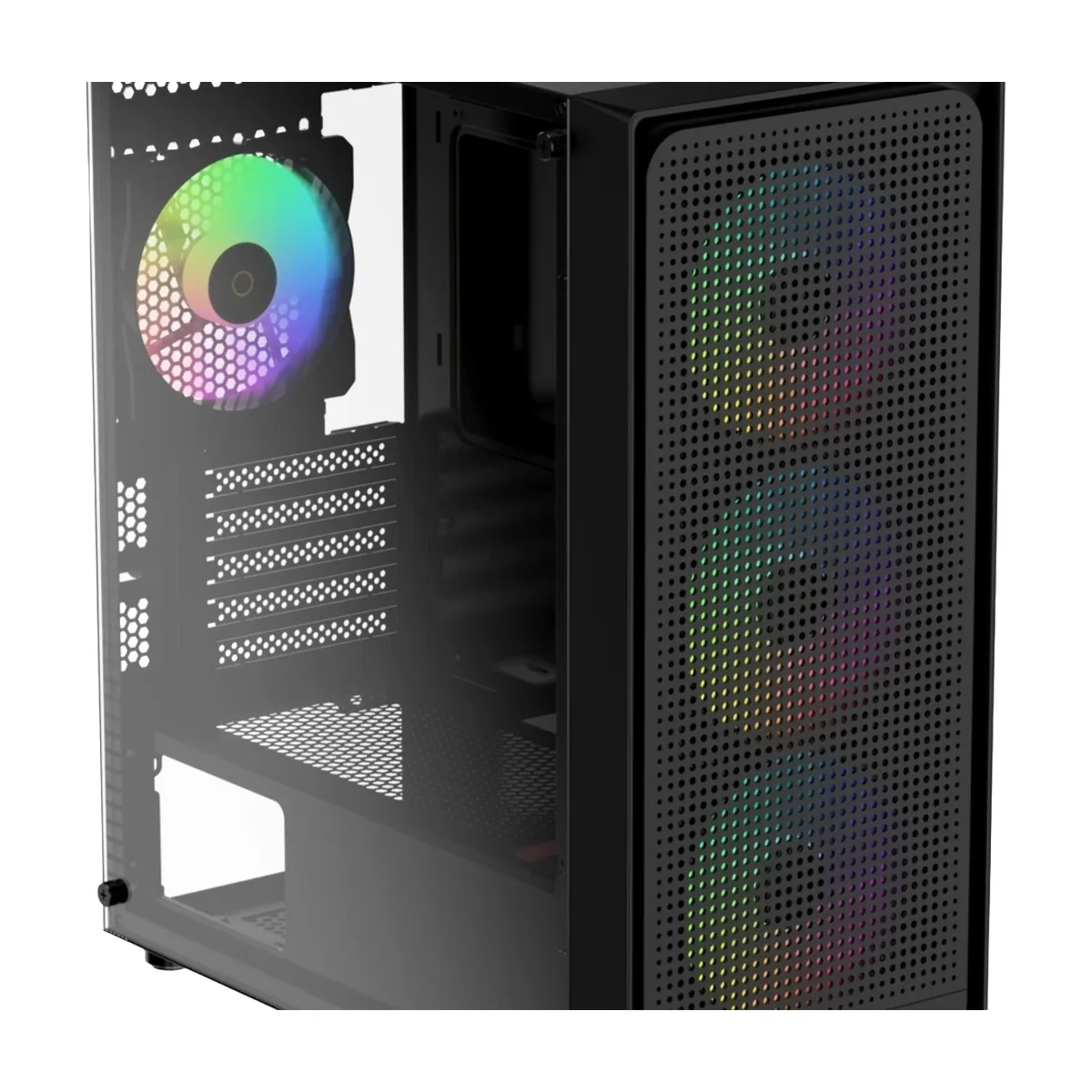 Компьютерный корпус Ocypus Gaммa C50 BK ARGb, MATX, USB 3.0*1+USB 2.0*2, FRONT 3x120мм ARGb, REAR 1x120мм ARGb