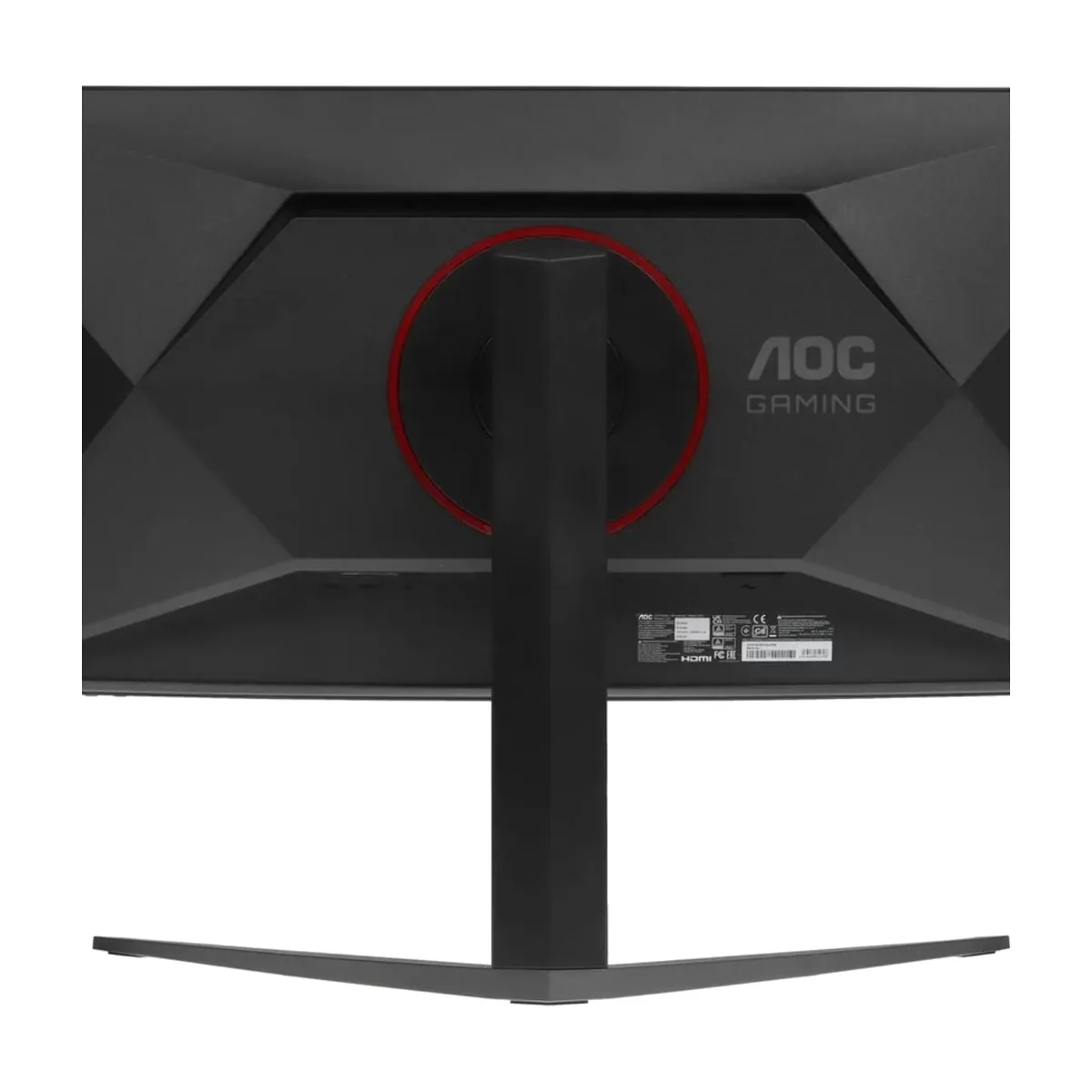 Монитор 34" AOC CU34G4 VA 3440x1440, 180 Гц, 0.5 мс, 21:9, 300 кд/м², HDMI 2.0, DP 1.4, 3.5 Jack, HDR10, FreeSync Premium, Adaptive-Sync, изогнутый экран (1500R), черный/красный