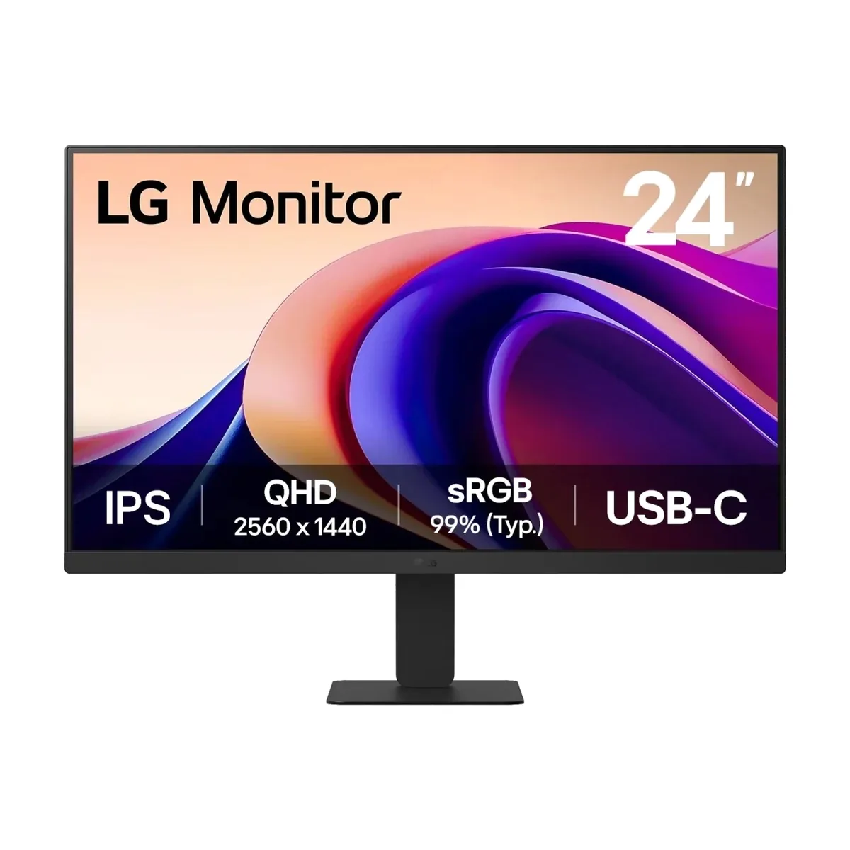 Монитор 23.8" LG UltraFine 24U631A-B черный IPS LED 5ms 16:9 HDMI матовая 1000:1 250cd 178гр/178гр 2560x1440 100Hz Quad 2K (1440p) USB 3.6кг