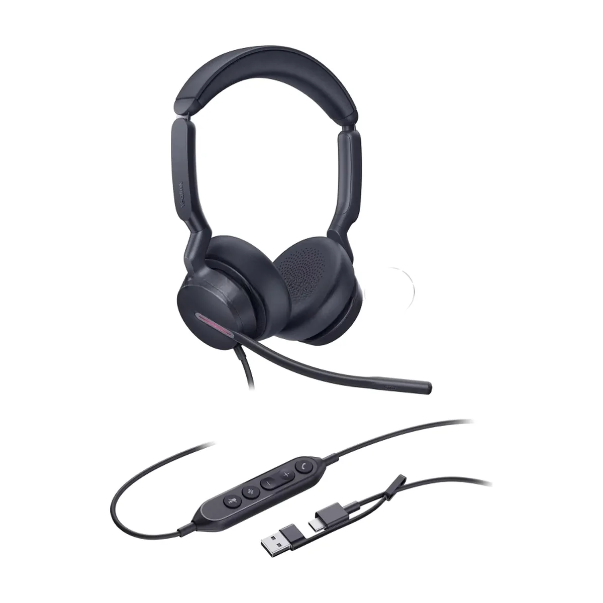 Гарнитура Yealink UH46 Dual UC чёрный, проводная, USB
