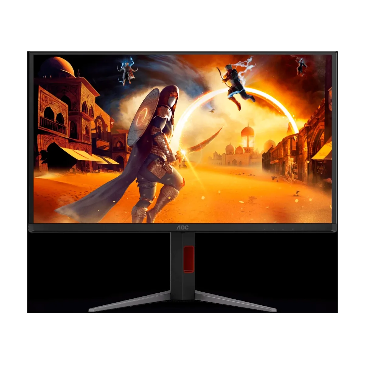 Монитор 27" AOC Q27G4ZD QD-OLED 2560x1440, 240 Гц, 0.03 мс, 16:9, 1000 кд/м² (пиковая), DisplayHDR True Black 400, DP 1.4, HDMI 2.0, USB Hub (4x USB 3.2), 3.5 Jack, Adaptive-Sync, черный
