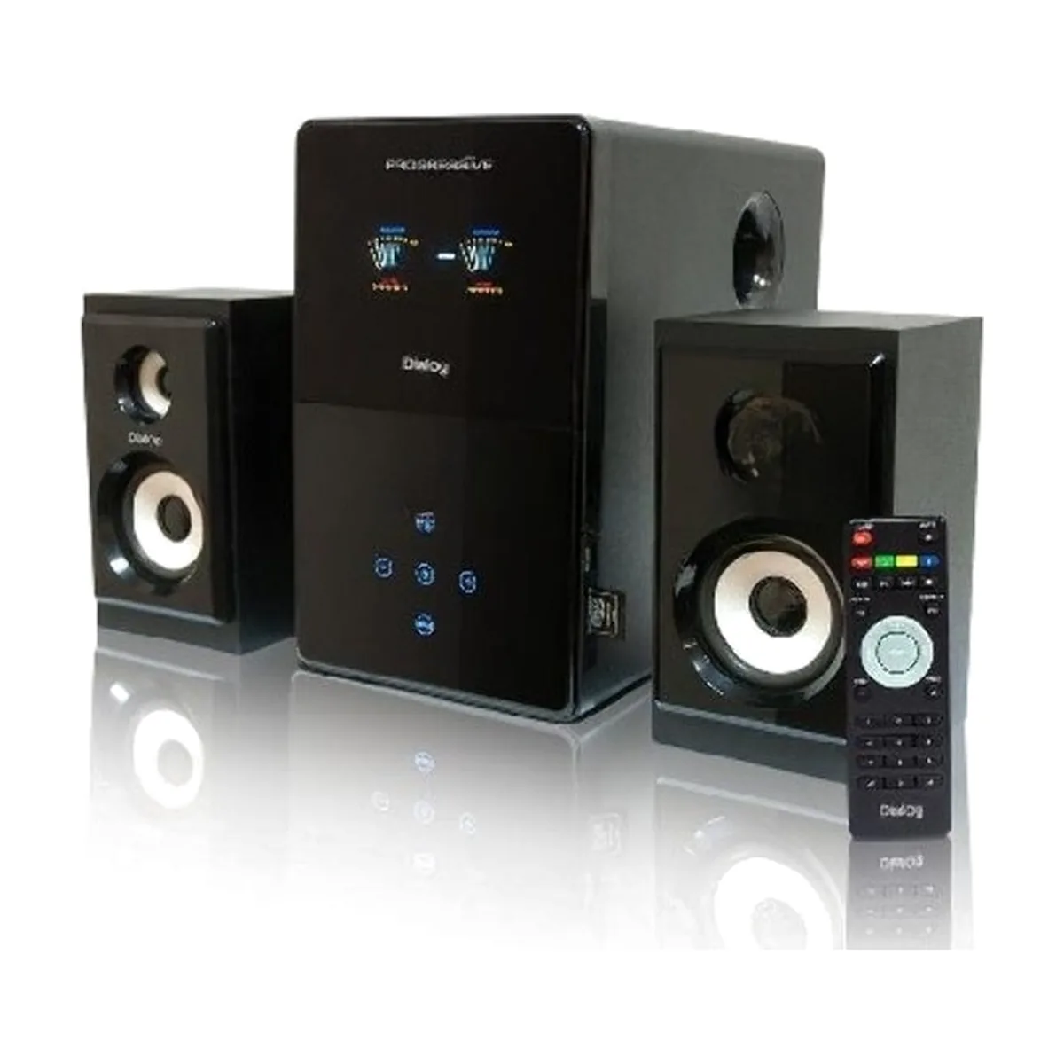 Акустическая система Dialog Progressive AP-220 черный 2.1, 30W+2*12W RMS, USB+SD reader