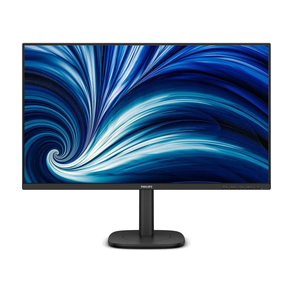Монитор 27" Philips 27B2U3601/00 IPS 2560x1440, 120 Гц, 4 мс, 16:9, 350 кд/м², HDMI 2.0, DP, USB-C (90 Вт), 3.5 Jack, USB Hub (4x USB 3.2), динамики (2x2 Вт), Adaptive-Sync, черный