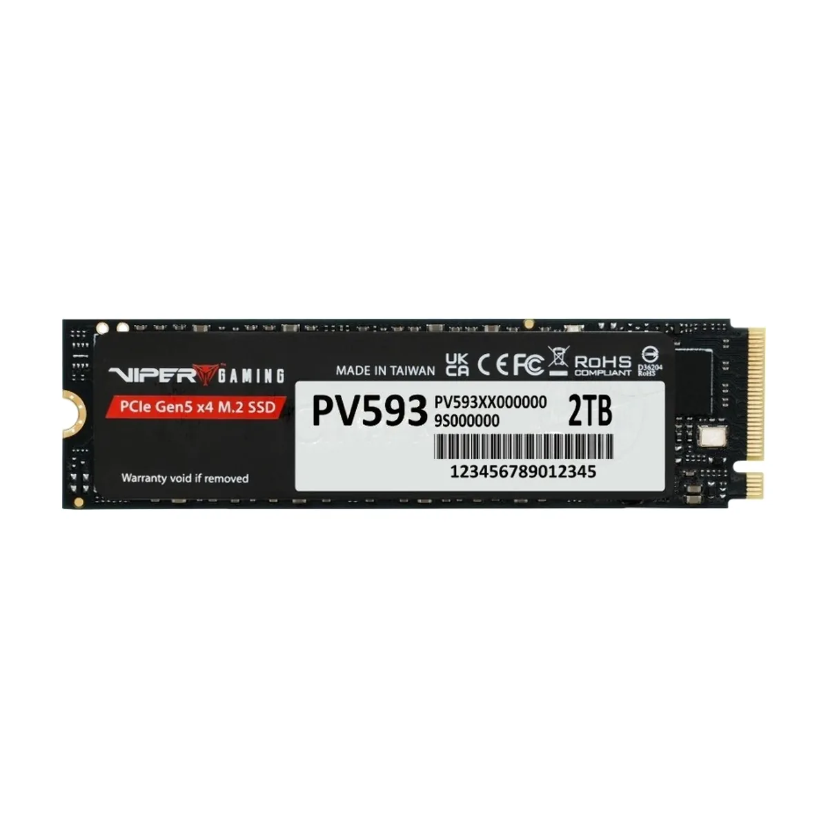 Накопитель SSD PATRIOT M.2 PCIE 2Tb 2280 NVMe PV593P2TbM28H