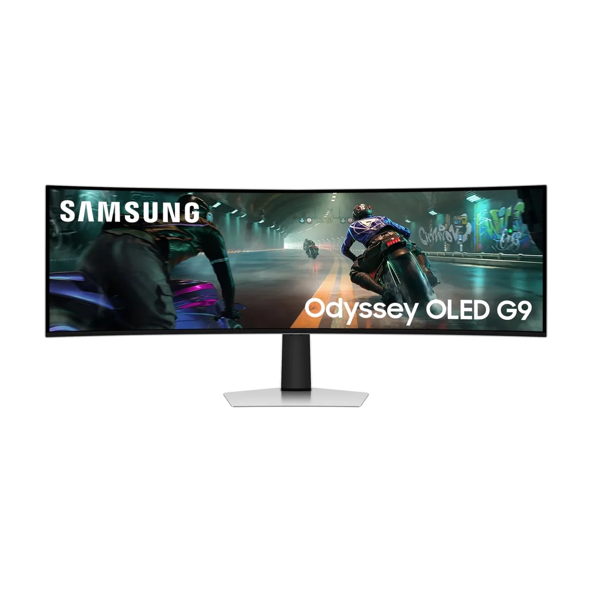 Монитор 49" Samsung Odyssey OLED G9 S49DG910SI OLED 5120x1440, 144 Гц, 0.03 мс, 32:9, 250 кд/м², DisplayHDR True Black 400, DP 1.4, HDMI 2.1, microHDMI 2.1, 3.5 Jack, FreeSync Premium Pro, PIP, изогнутый экран (1800R), серебристый