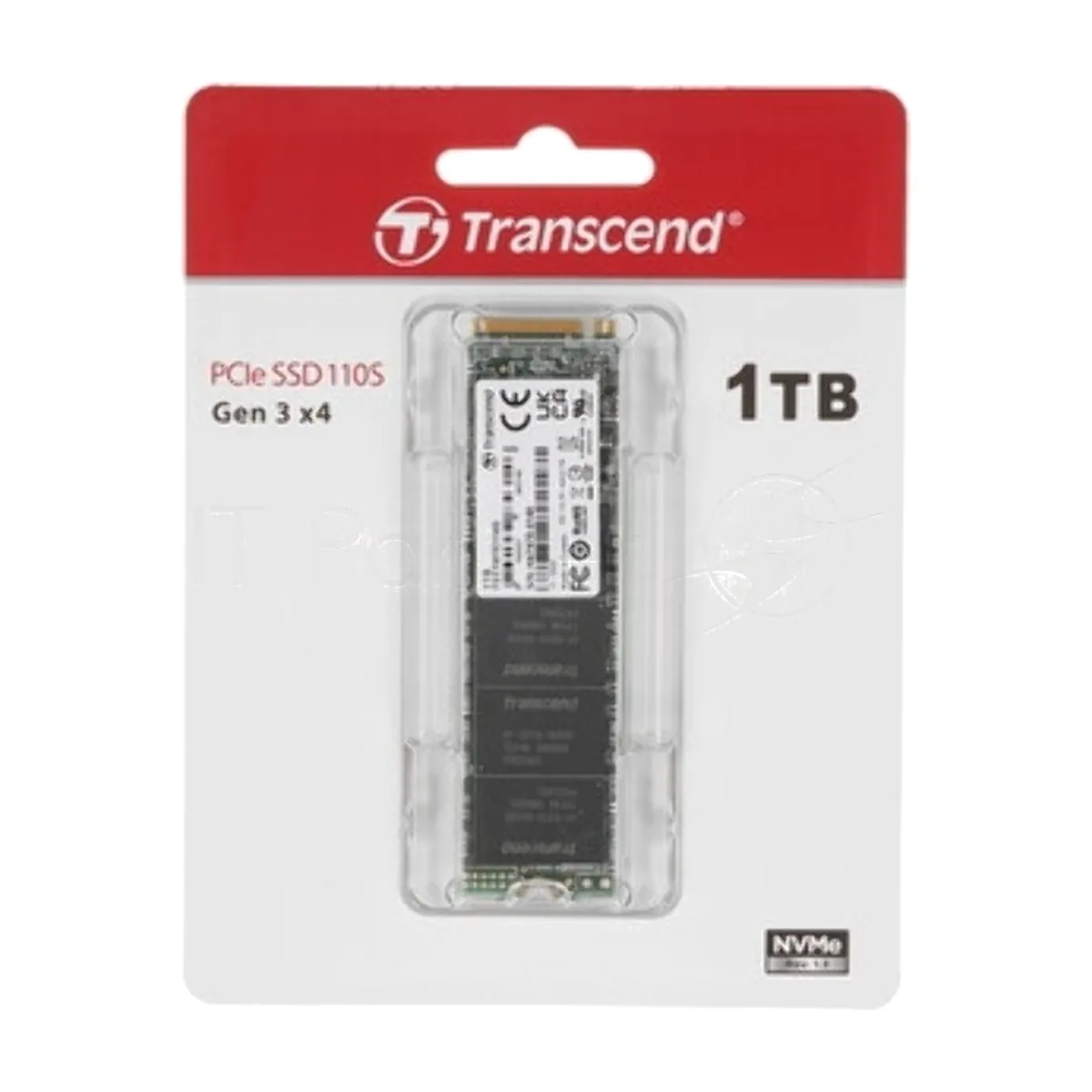 Накопитель SSD Transcend SSD MTE110S, 2048Gb, M.2(22x80мм), NVMe, PCIe 3.0 x4, 3D TLC, R/W 2500/1700Mb/s, IOPs 200 000/250 000, TBW 800, DWPD 0.2 (12 мес.)