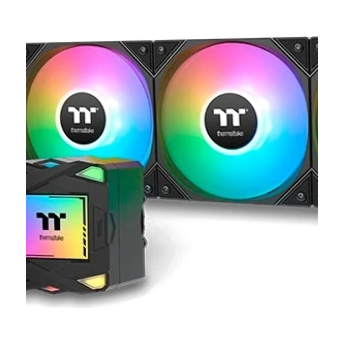 Система жидкостного охлаждения Thermaltake LA360 ARGB Soc-AM5/AM4/1200/1700/1851 черный 4-pin 38.35dB Al+Cu Ret (CL-W459-PL12SW-A)