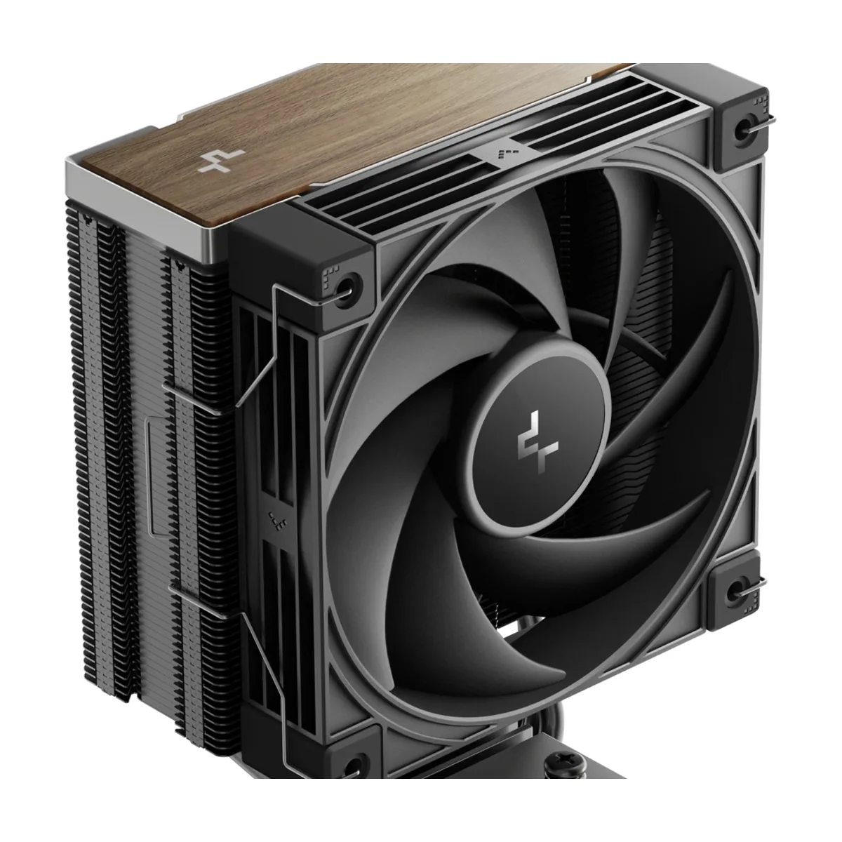 Кулер для процессора DEEPCOOL AK400 G2 LGA1851/1700/1200/115X/AM5/AM4 (12шт/кор, TDP 220W, PWM, Fan 120мм, 4 тепл. Трубки, Wood-grain top cover, черный) RET (R-AK400G2-BKNNMN-GJD)