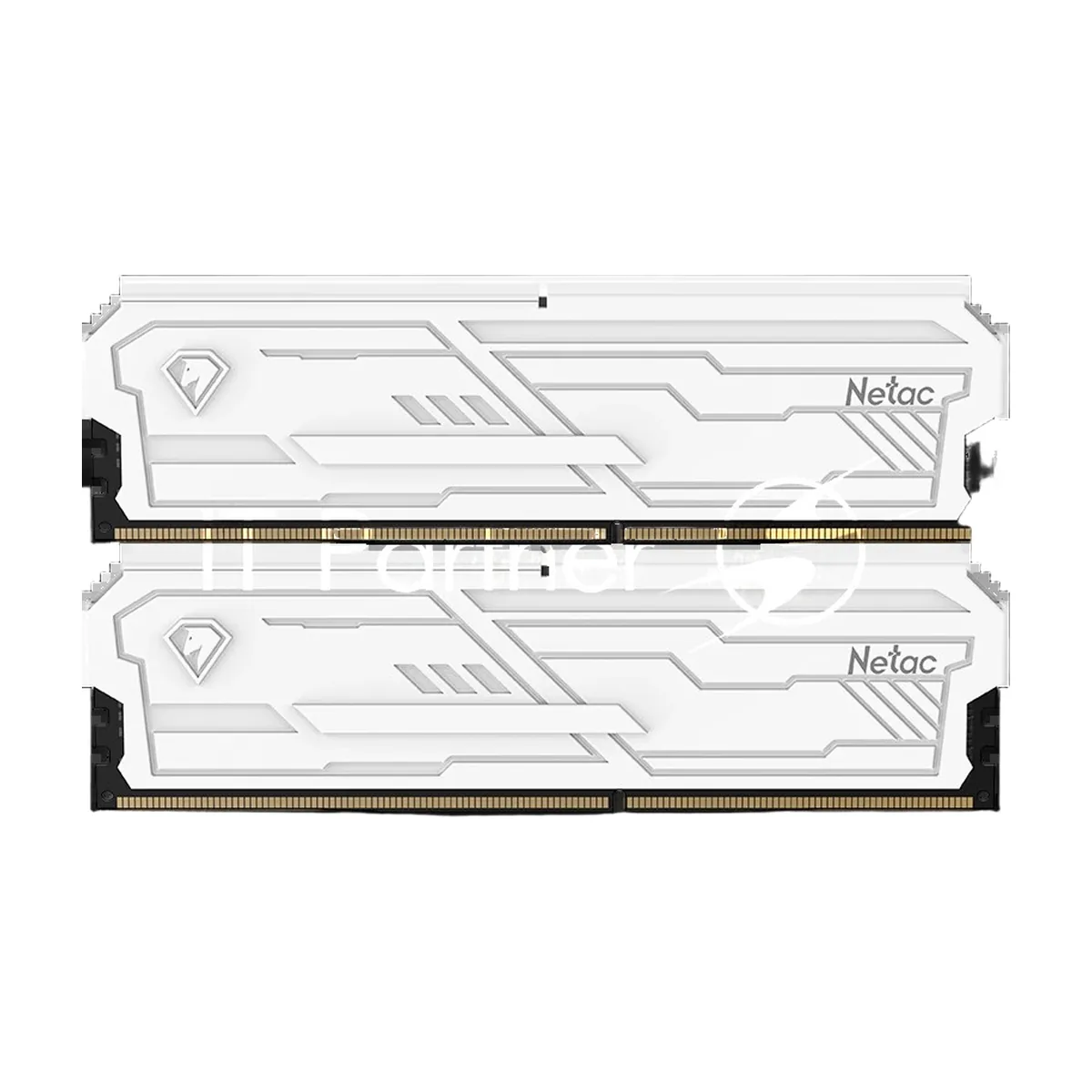 Оперативная память Netac Shadow III, DDR4, 16GB (2x8GB), 3200 MHz, CL16, с радиатором, белый