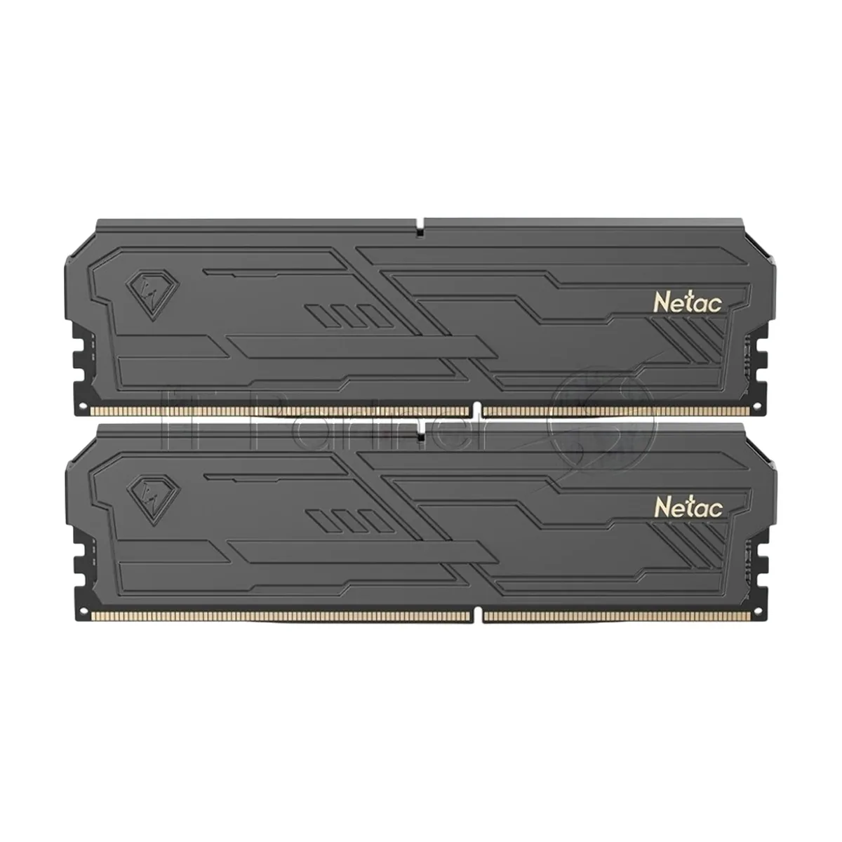 Оперативная память Netac Shadow III, DDR4, 32GB (2x16GB), 3200 MHz, CL16, с радиатором, чёрный