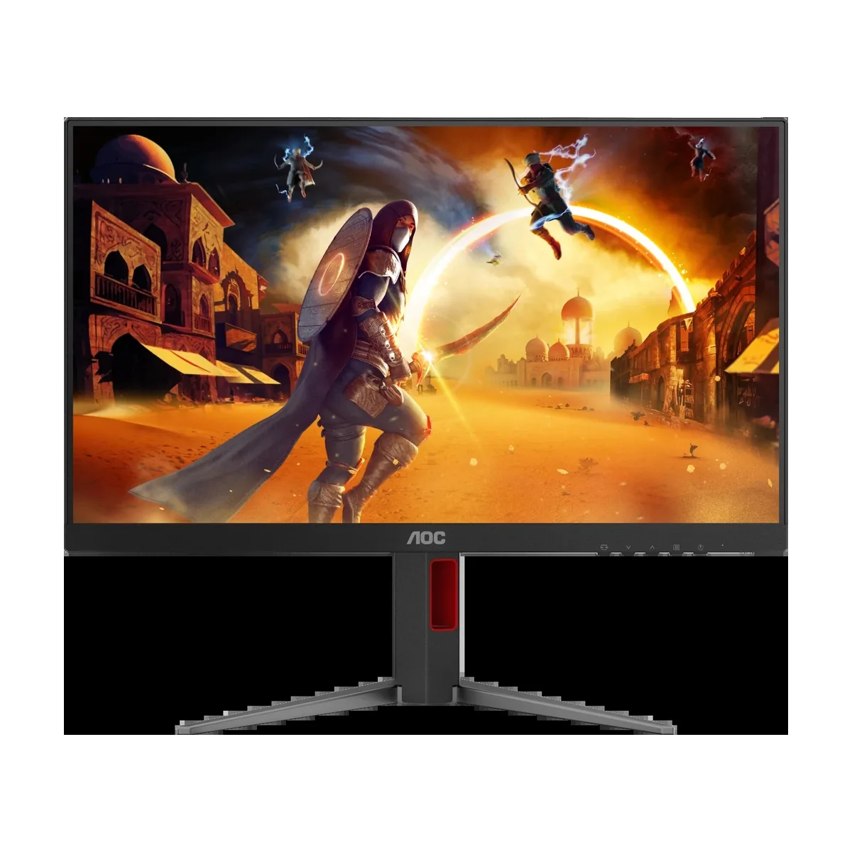 Монитор 23.8" AOC 24G4HA IPS 1920x1080, 200 Гц, 1 мс, 16:9, 300 кд/м², 2xHDMI 2.0, DP 1.4, 3.5 Jack, динамики (2x2 Вт), HDR10, G-Sync, черный