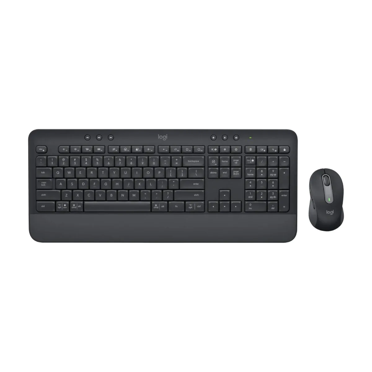 Комплект клавиатура+мышь Logitech Signature MK650 беспроводной, USB + Bluetooth, 4000 DPI, серый/чёрный