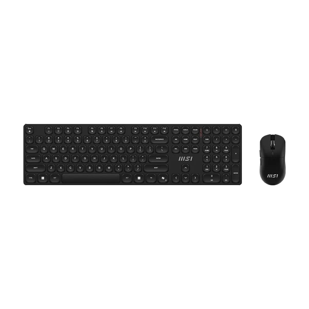 Комплект клавиатура+мышь MSI Forge K210 Combo беспроводной, USB, 1600 DPI, чёрный