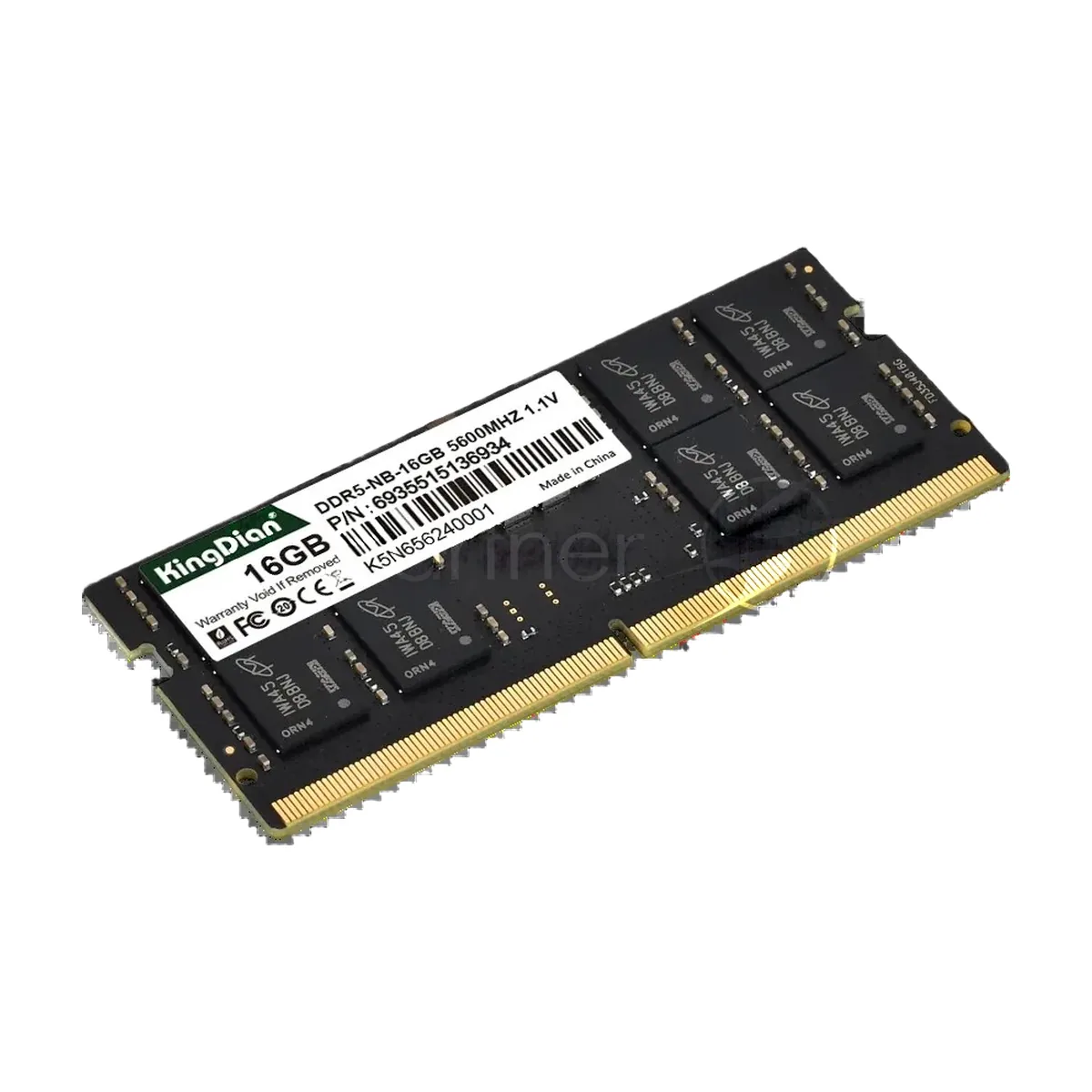 Оперативная память KingDian, DDR5, 16GB (1x16GB), 5600 MHz, CL46, без радиатора, SO-DIMM