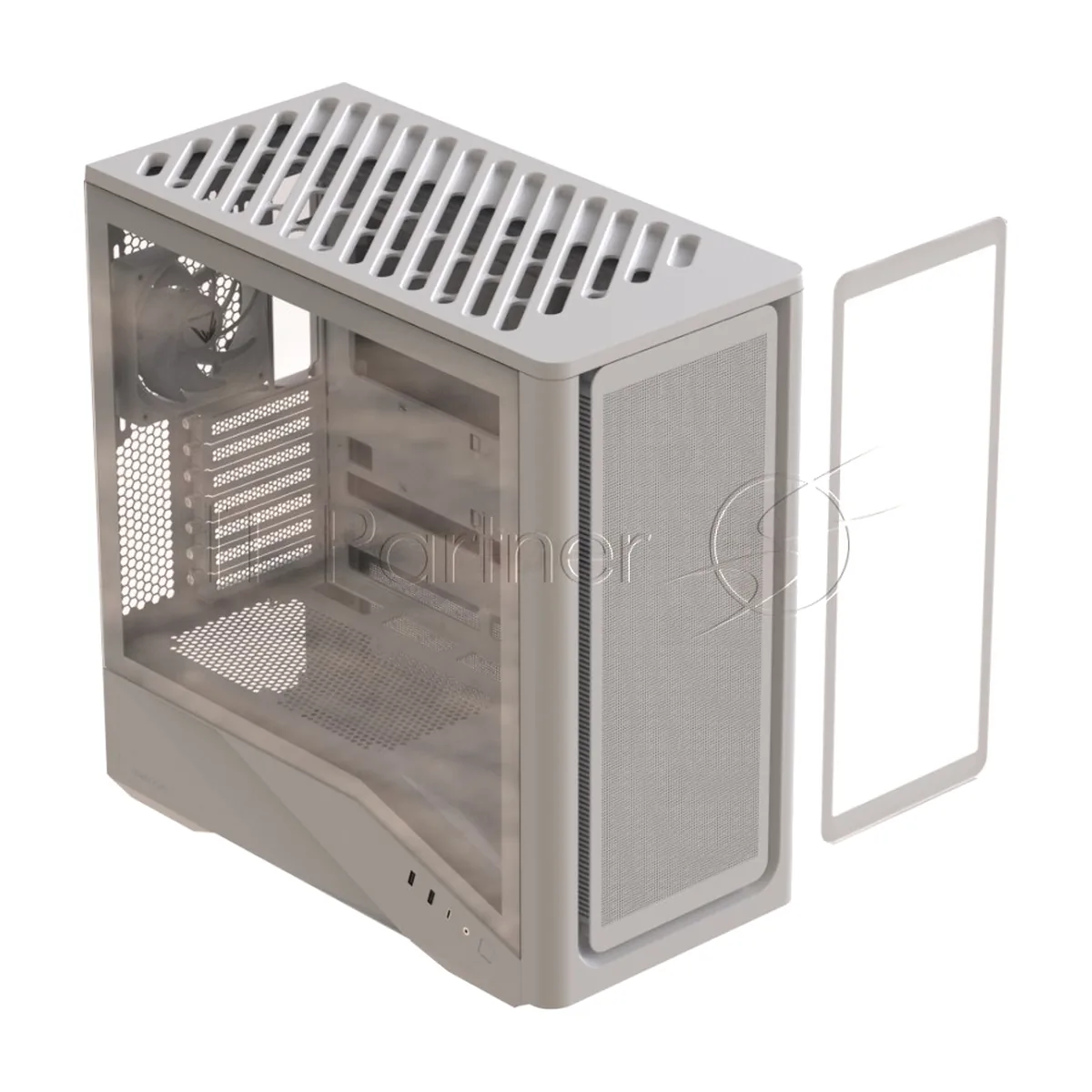 Компьютерный корпус Formula V Line Air Power G9 DUO PA White, ATX, TYPE-C*1, USB3.0*2, MESH/GLASS FRONT PANEL, FRONT 3x PERFORMANCE ARGB, REAR 1x PERFORMANCE ARGB