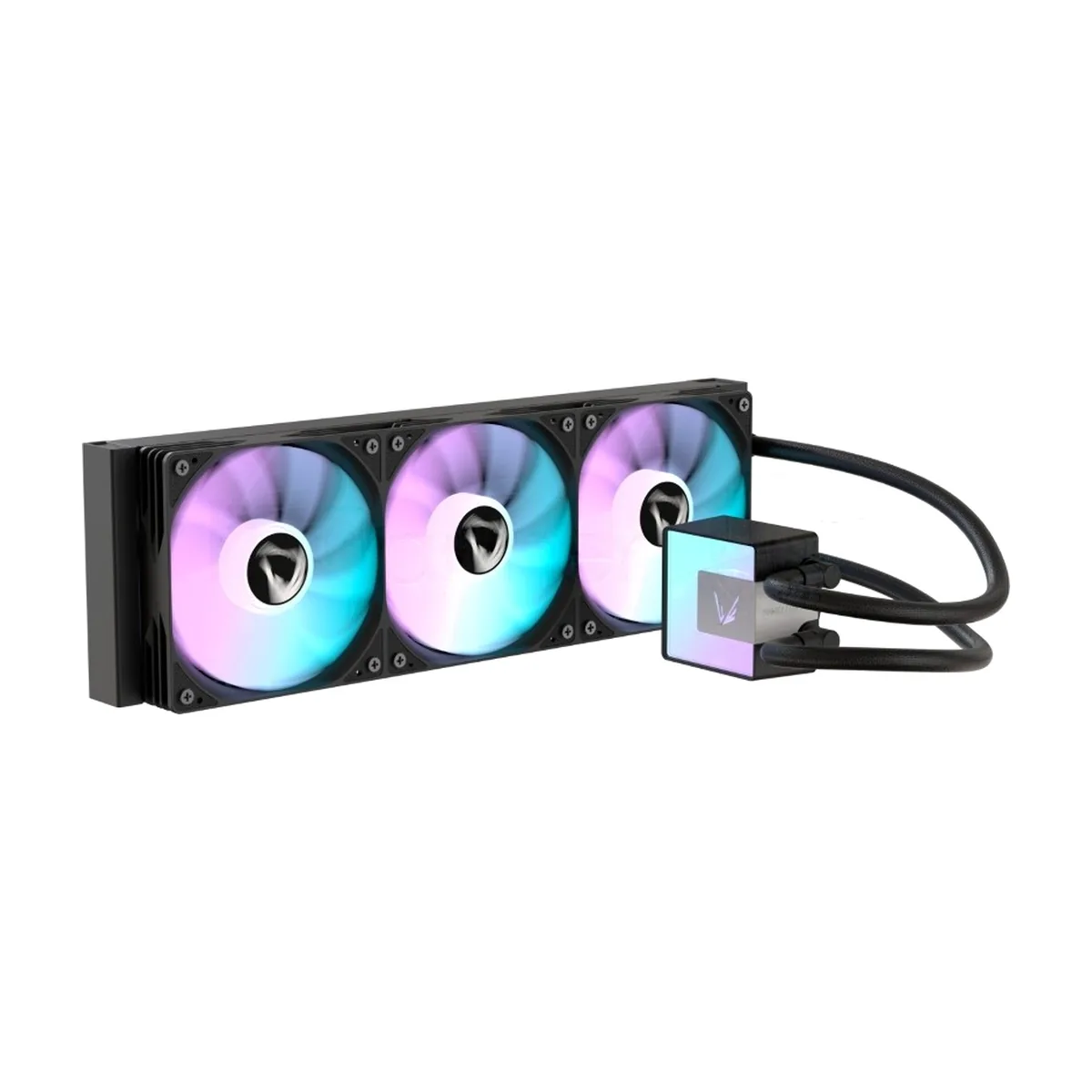 Кулер с водяным охлаждением Formula V Line ICE JET GLOW 360 BK, 360мм, 3x120мм, ARGB fans, LGA115X/1200/1700/1851, AM4/AM5