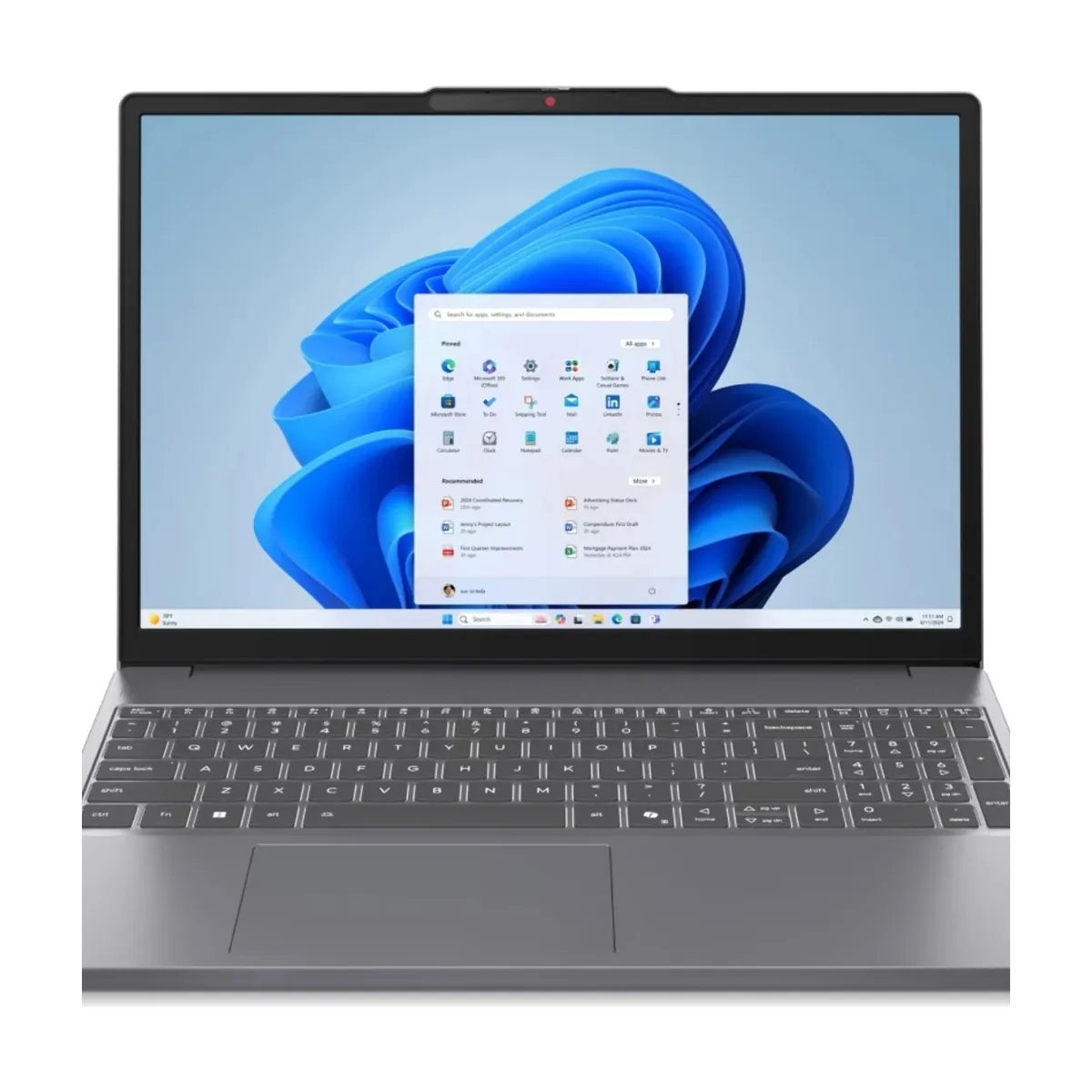 Ноутбук Lenovo IP3 Slim 15IRH10/15.3"/IPS/Intel Core i5-13420H/16Gb/512Gb SSD/Intel UHD Graphics/no OS/серый/1.59kg