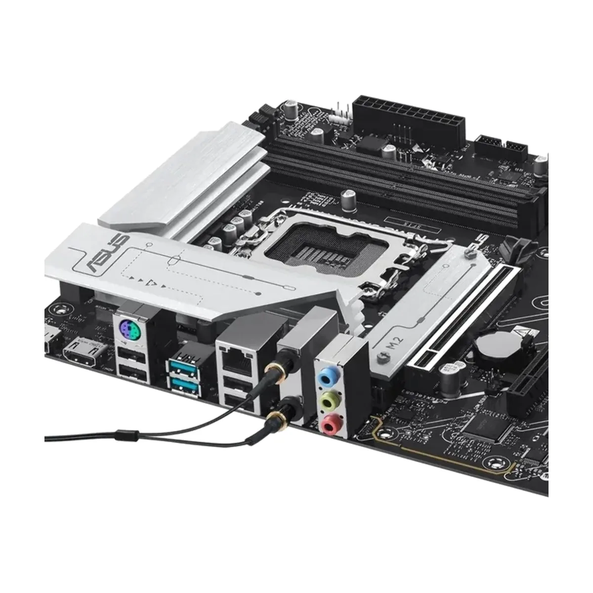 Материнская плата ASUS PRIME B760M-A WIFI II, LGA 1700, Intel B760, 4xDDR5, 4xSATA, 2xM.2, 1xPCIe 5.0 x16, 2xPCIe 4.0 x16, 1xHDMI, 1xDP, 1x2.5Gb LAN, Wi-Fi 6E, Bluetooth 5.4, 2xUSB-A 10Gbps, 4xUSB-A 2.0, 3x3.5 мм, 7.1, mATX