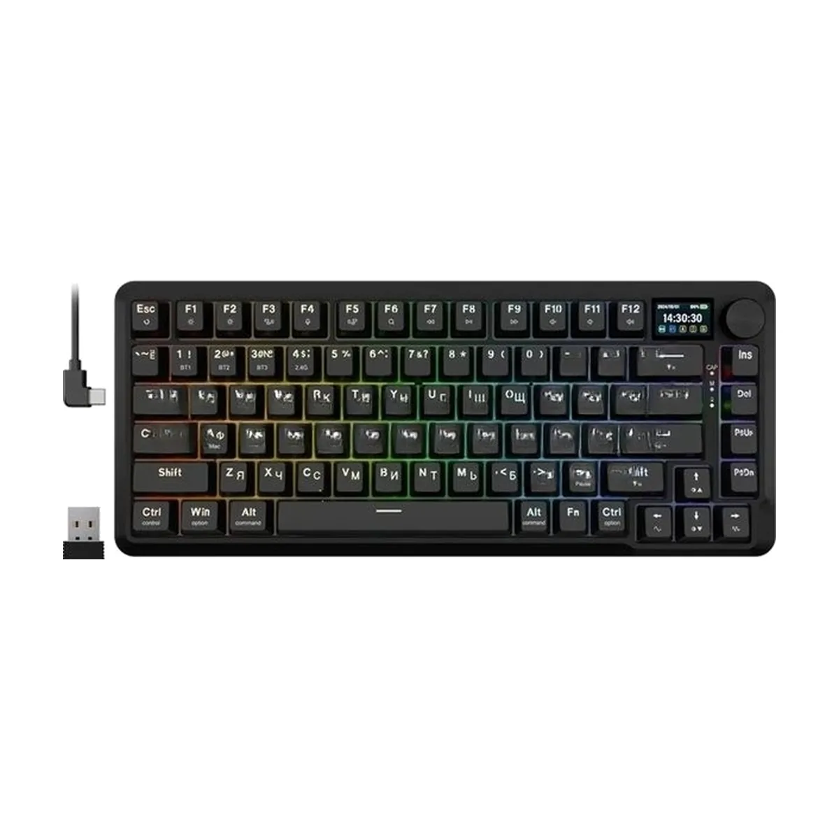 Клавиатура беспроводная Defender Redragon Flekact Pro black (USB/BT, 81 клавиша)