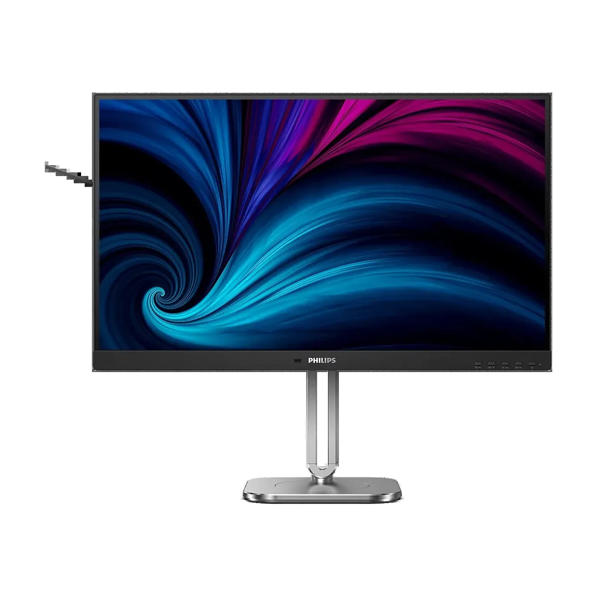 Монитор 27" Philips 27B2N4500 IPS 2560x1440, 120 Гц, 4 мс, 16:9, 350 кд/м², 2xHDMI, DisplayPort, USB Type-C, Flicker Free, Low Blue Light, серебристый, серый