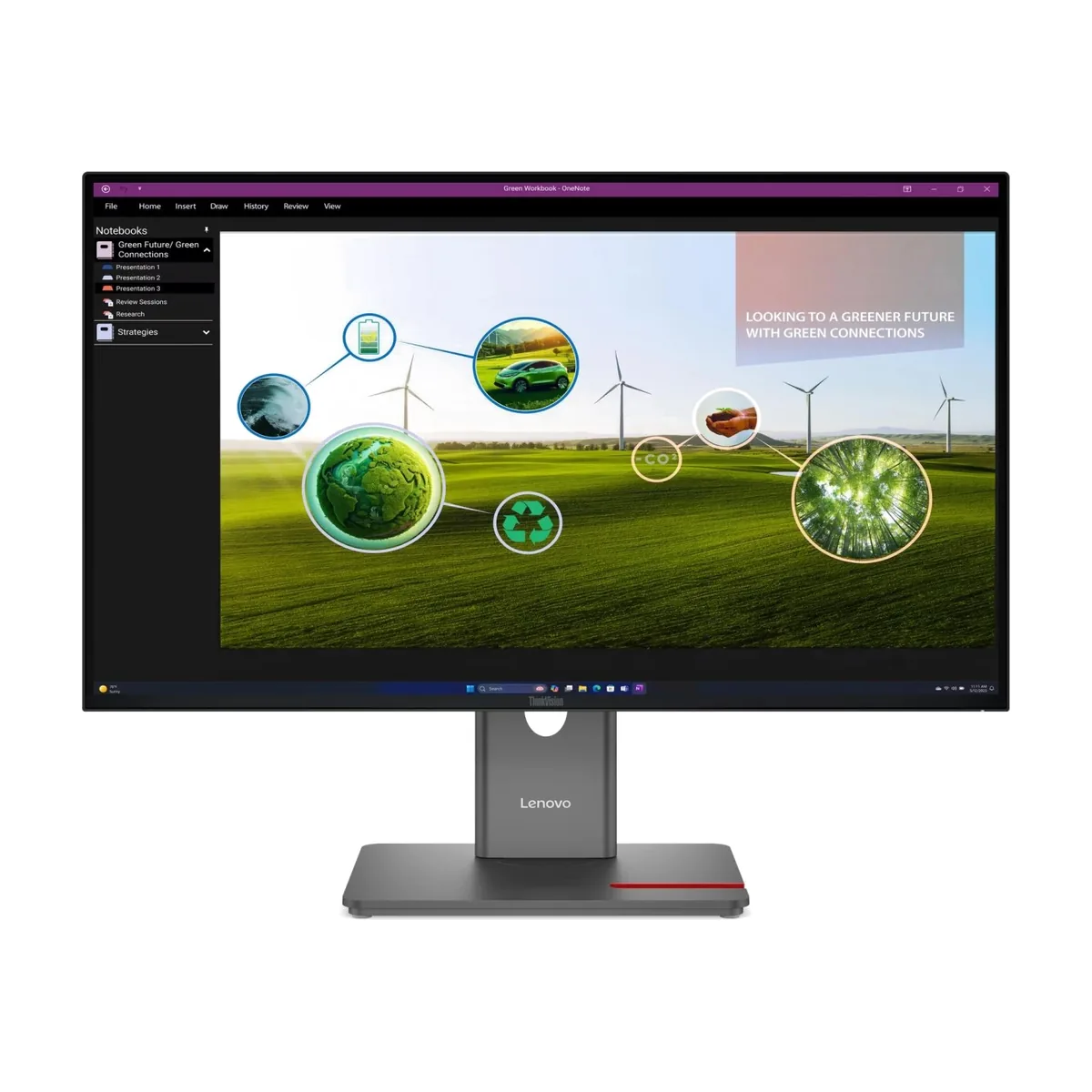 Монитор 27" Lenovo ThinkVision P27Q-40 IPS 2560x1440, 120 Гц, 6 мс, 16:9, 350 кд/м², HDMI, DisplayPort, USB Type-C, HDR10, Flicker Free, Low Blue Light, черный