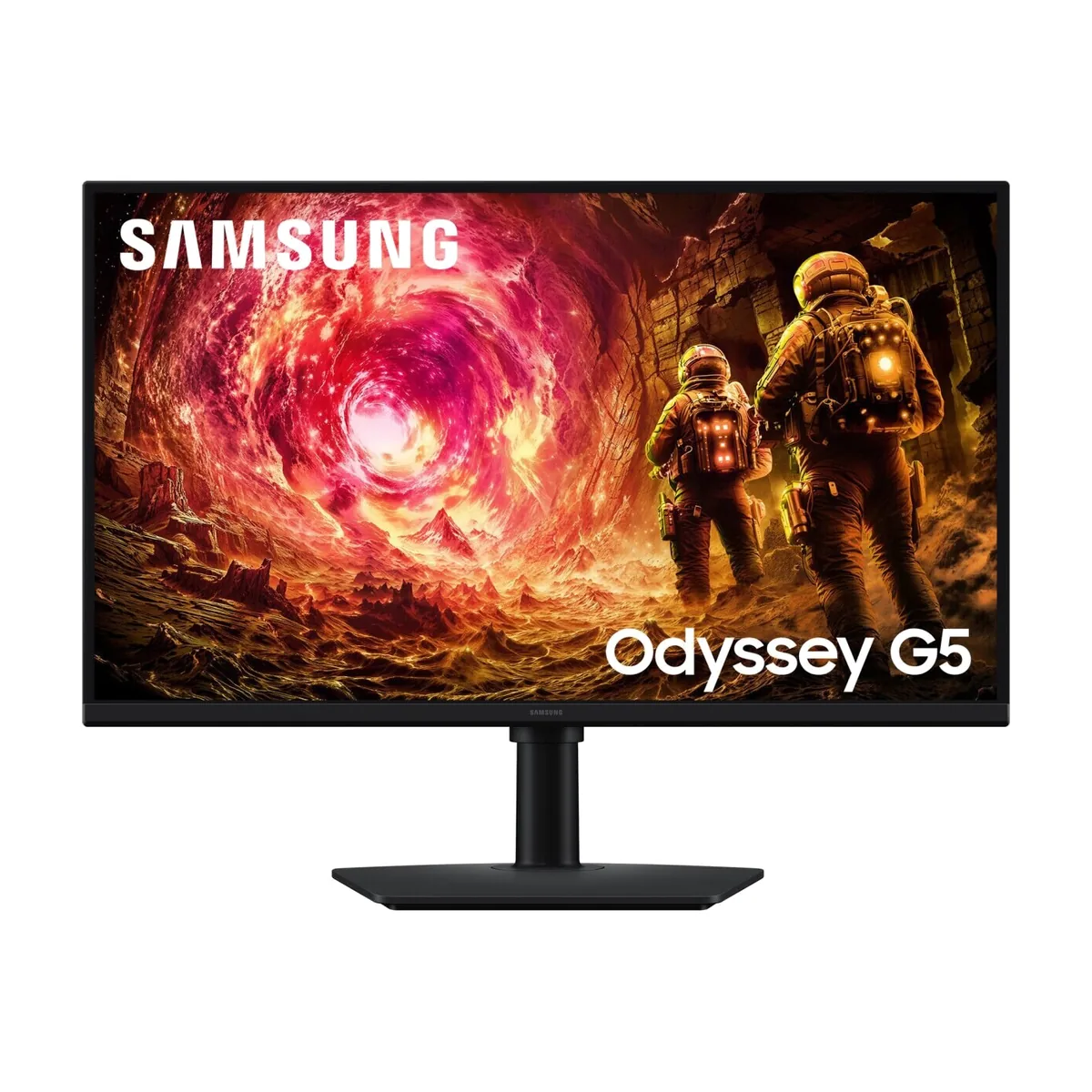 Монитор 27" Samsung Odyssey G5 LS27FG502EIXCI черный IPS LED 16:9 HDMI матовая HAS Piv 1000:1 300cd 178гр/178гр 2560x1440 180Hz G-Sync FreeSync DP QHD 4.1кг