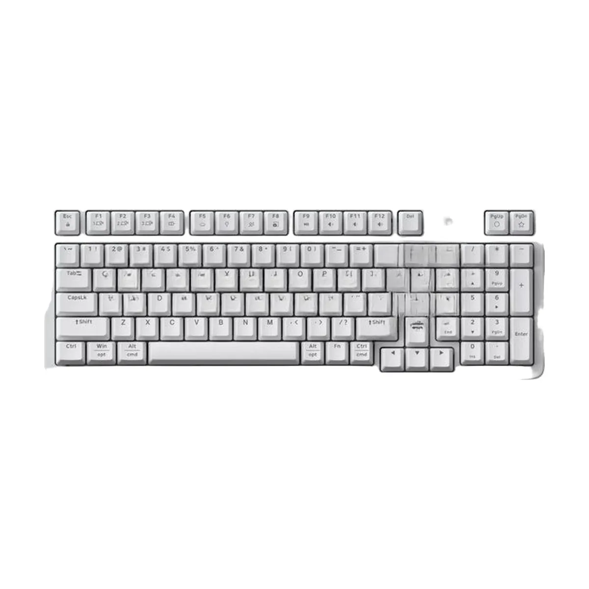 Клавиатура Logitech K868 гибридная, USB Type-A, Bluetooth, радиоканал, белый