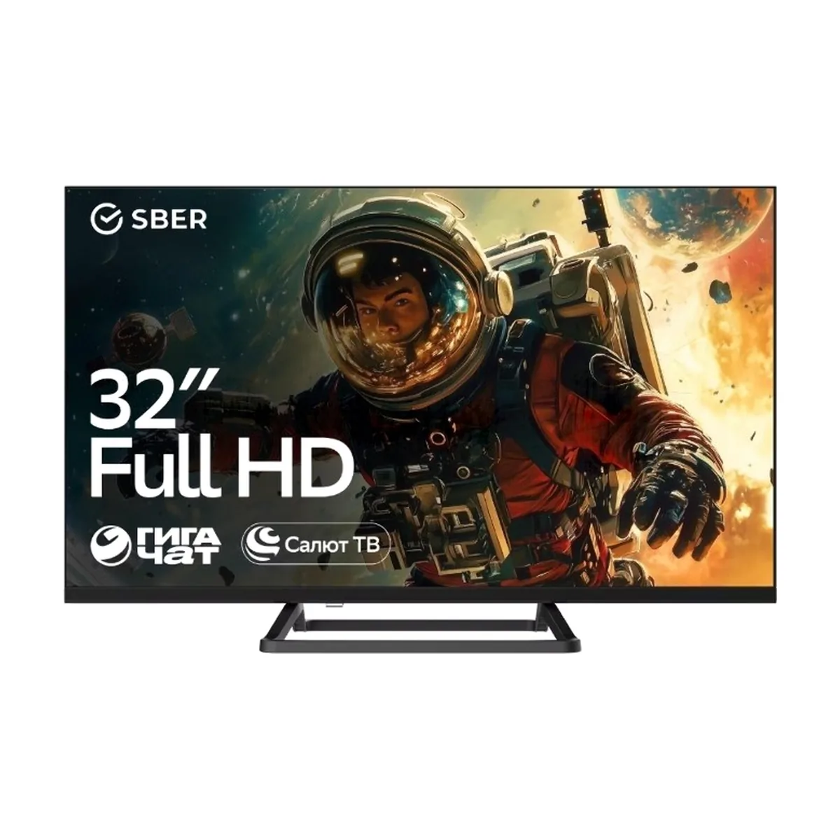 Телевизор Sber 32" SDX-32F3111 черный LED FHD 60Hz Smart TV Салют ТВ 1.5GB/8GB