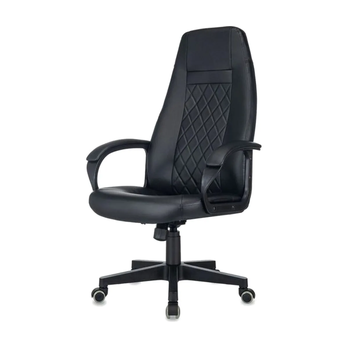 Кресло руководителя Бюрократ CH-730 черный экокожа крестов. пластик