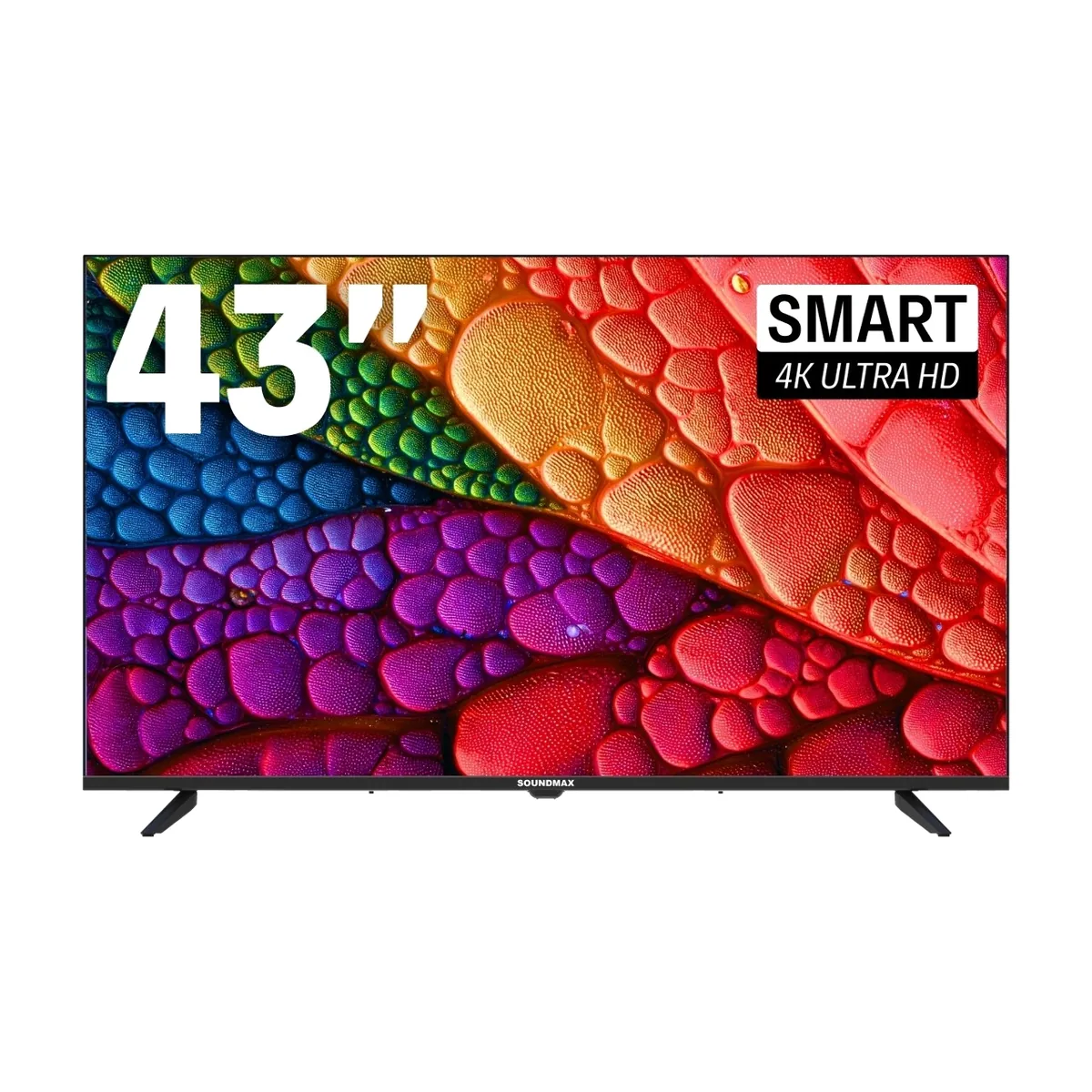Телевизор Soundmax 43" SM-LED43M04SU\Y черный LED UHD 60Hz Smart TV Яндекс ТВ 1.5GB/8GB