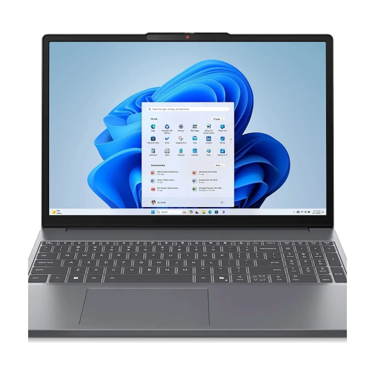 Ноутбук Lenovo IdeaPad Slim 3 15ARP10/15.3"/IPS/AMD Ryzen 7 7735HS/16Gb/512Gb/SSD/AMD Radeon 680M/Без ОС/серый/1.63kg