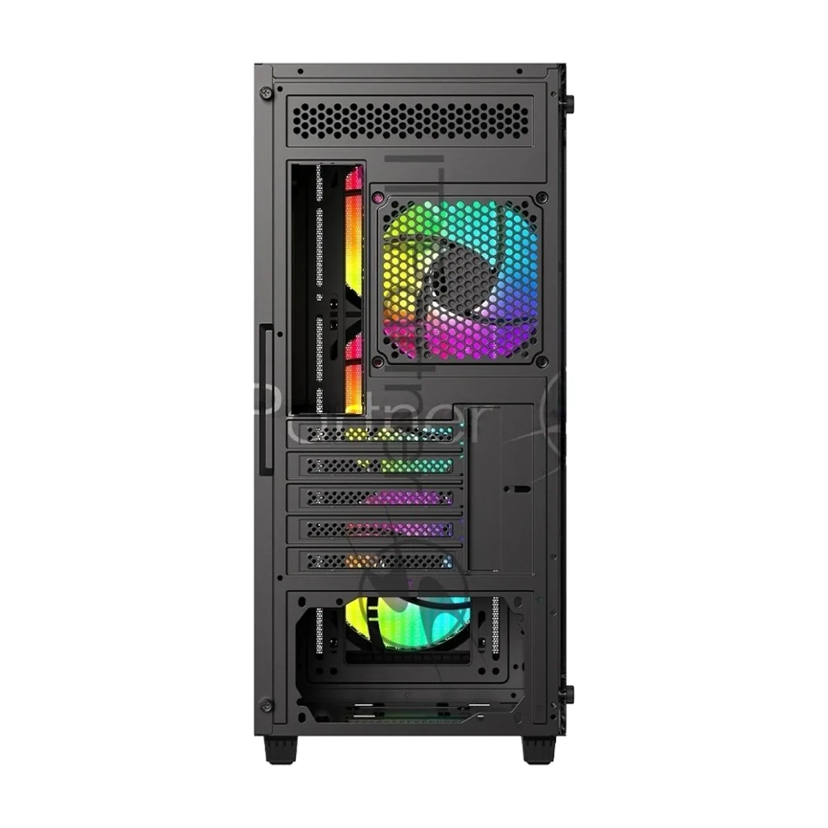 Корпус Case ID-Cooling WARE 300 ARGB Black mATX/win TG/ 4 fans/ Type C/ CPU 160mm/ GPU 320mm/ no PSU