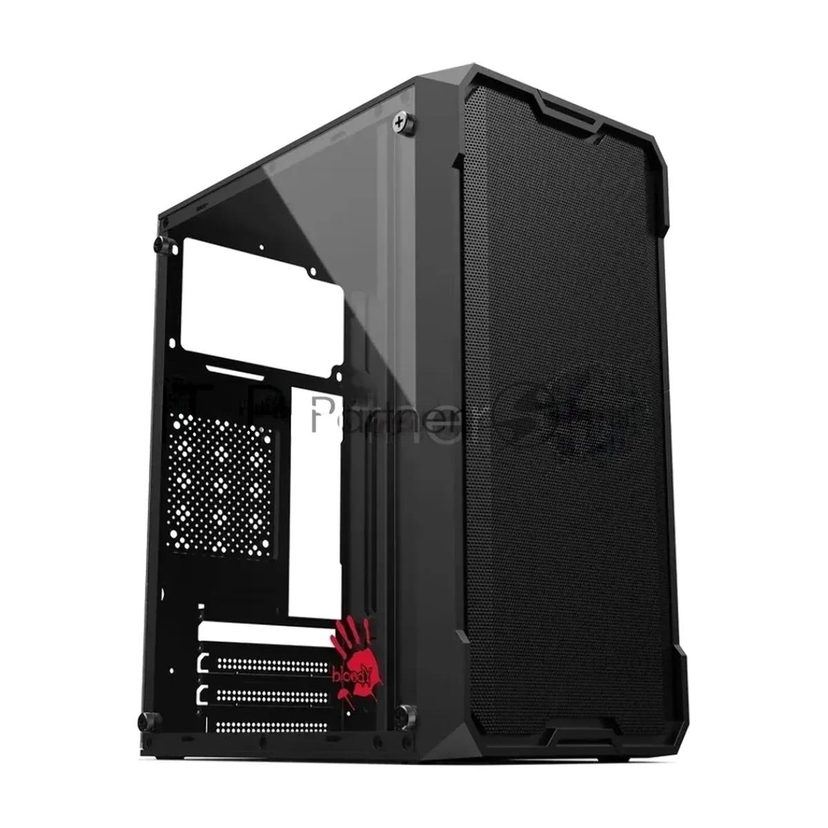 Корпус Bloody CC-129-BK, Mini-Tower, чёрный