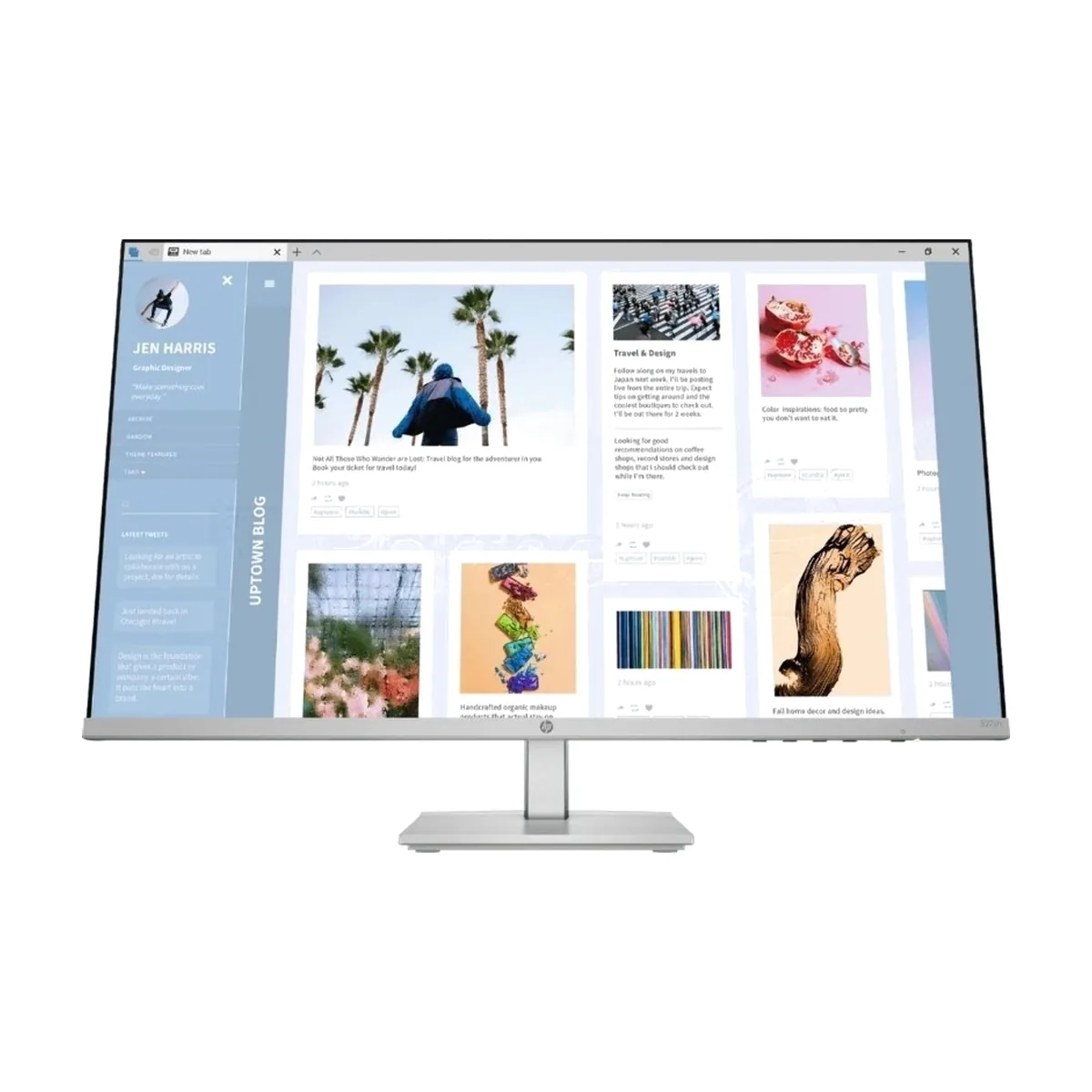 Монитор 27" HP 527sh IPS 1920x1080, 100 Гц, 5 мс, 16:9, 300 кд/м², 2xHDMI, VGA, Flicker Free, Low Blue Light, трехсторонний безрамочный дизайн, регулировка по высоте, серебристый/черный