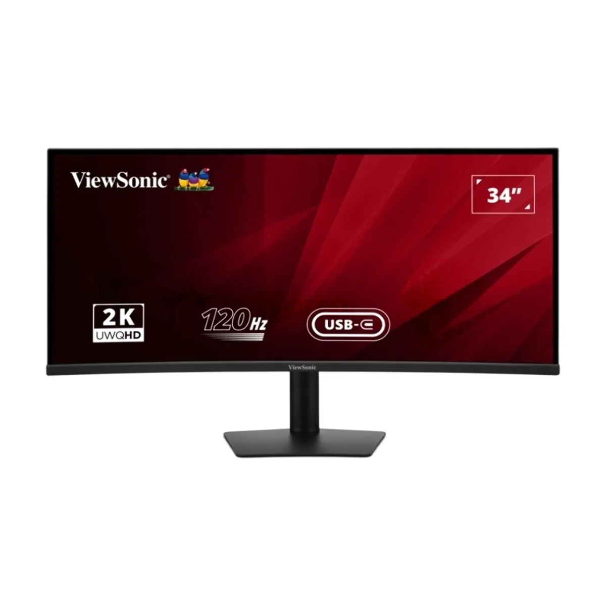Монитор ViewSonic 34" VA3420C-2 черный VA LED 21:9 HDMI M/M матовая HAS Piv 300cd 178гр/178гр 3440x1440 120Hz DP 2K USB 8.4кг