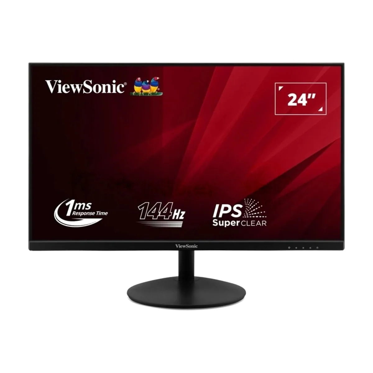 Монитор 23.8" ViewSonic VA24E2-H IPS 1920x1080, 144 Гц, 1 мс, 16:9, 250 кд/м², HDMI, VGA, Flicker Free, черный