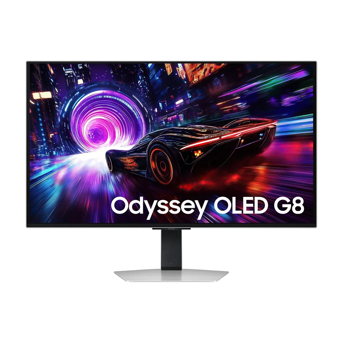 Монитор 32" Samsung Odyssey OLED G8 G81SF QD-OLED 3840x2160, 240 Гц, 0.03 мс, 16:9, 260 кд/м², 2xHDMI, DisplayPort, HDR, Flicker Free, Low Blue Light, серебристый