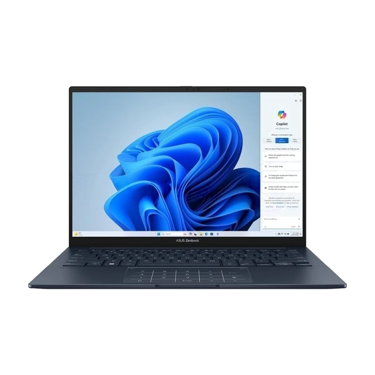 Ноутбук ASUS Zenbook 14 UX3405/14"/OLED/Intel Core Ultra 7 255H/16GB/1024GB SSD/Intel Arc Graphics/Без ОС/синий/1.2kg