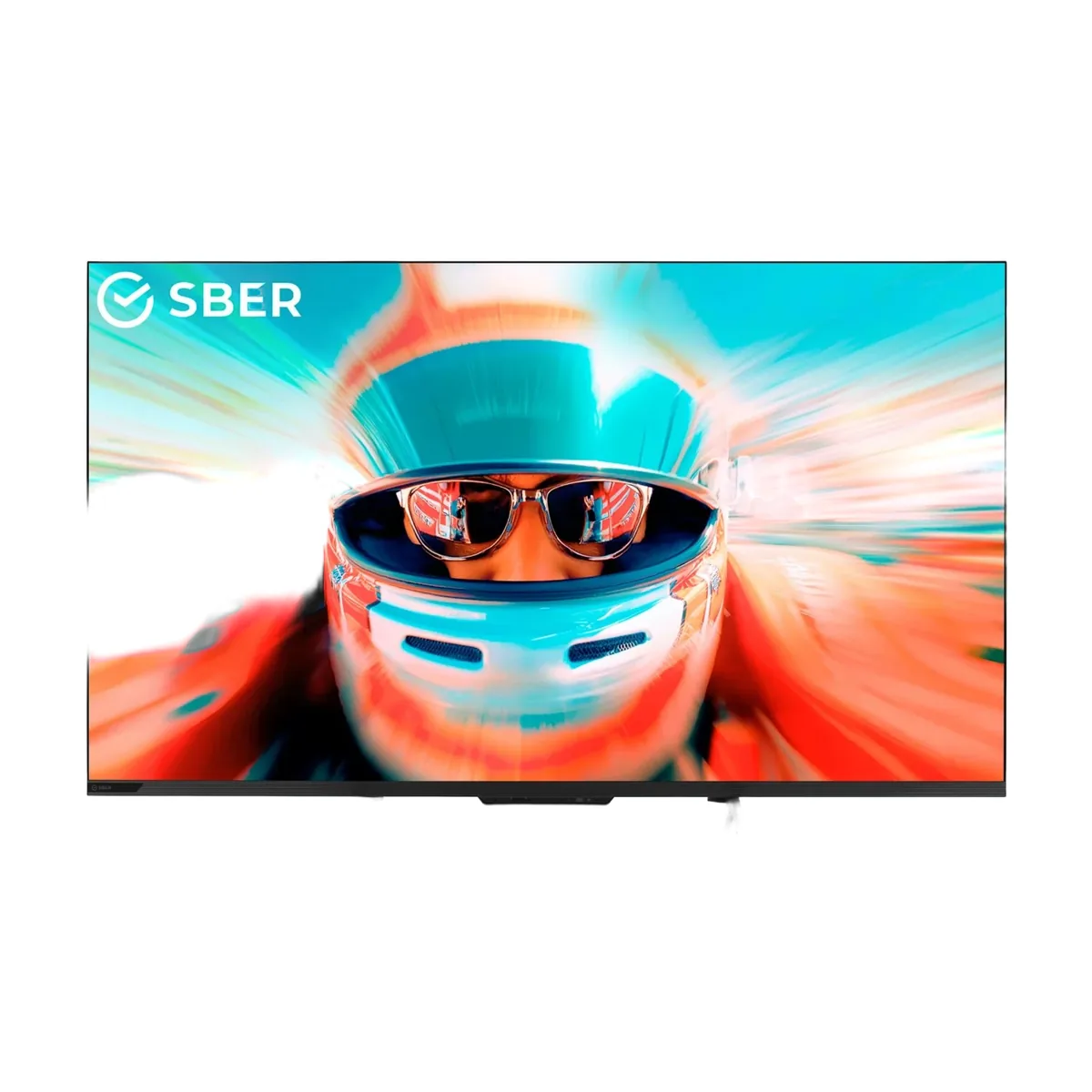 Телевизор Sber 43" SDF-43UQ7000MBA черный DLED+QLED UHD 60Hz Smart TV Салют ТВ 2GB/32GB