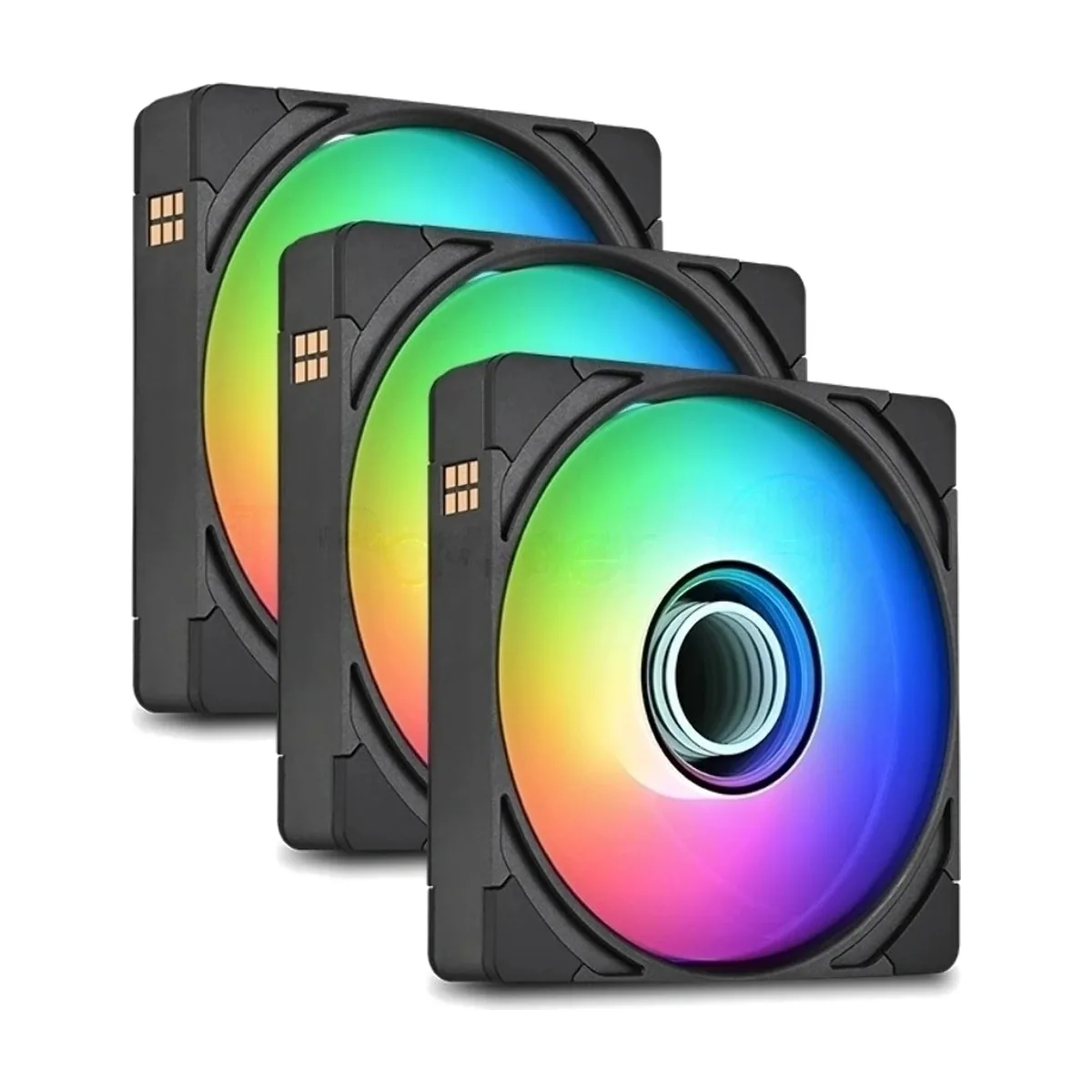 Вентилятор для корпуса Thermaltake CT140 EX Infinity ARGB 140х140x25 черный 4-pin 29.2дБ (упак.:3шт) (CL-F242-PL14SW-A) Ret