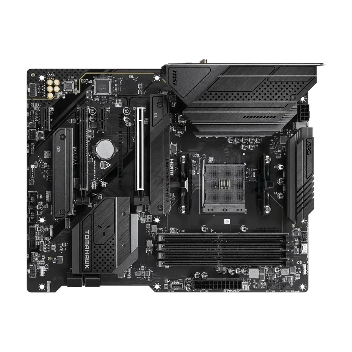Материнская плата MSI MAG B550 TOMAHAWK WIFI, AM4, AMD B550, 4xDDR4, 6xSATA 6Gb/s, 2xM.2, 2xPCIe x16, 2xPCIe x1, 1xHDMI, 1xDisplayPort, 1x2.5GbE LAN, 2xUSB 2.0, 2xUSB 3.2 Gen 1, 2xUSB 3.2 Gen 2, 1xUSB 3.2 Gen 2 Type-C, 5x3.5 мм, 7.1, ATX