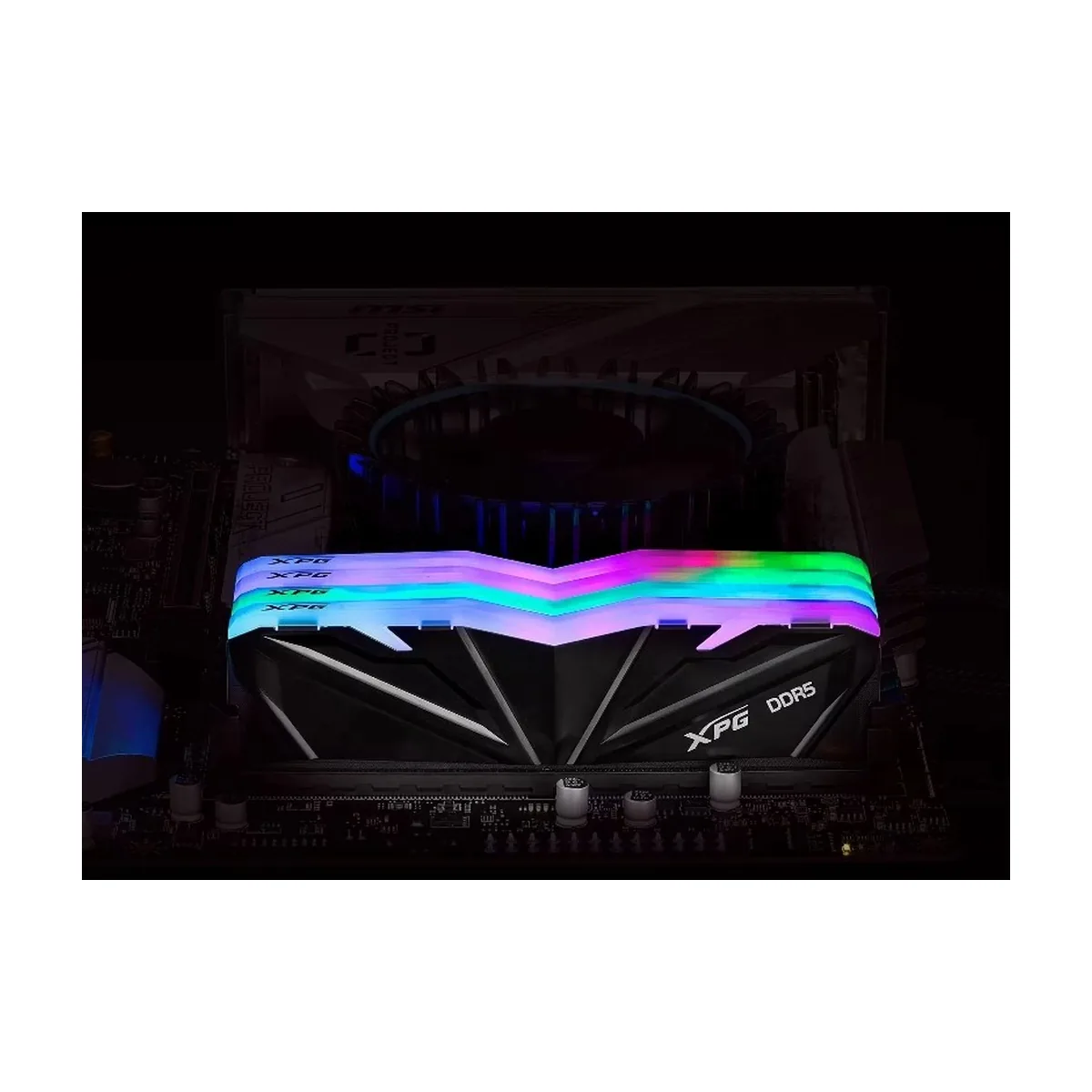 Память DDR5 2x16GB 5600MHz A-Data AX5U5600C4616G-DTAMRBK XPG Armax RGB RTL Gaming PC5-44800 CL46 DIMM UDIMM ECC 288-pin 1.1В kit single rank с радиатором Ret
