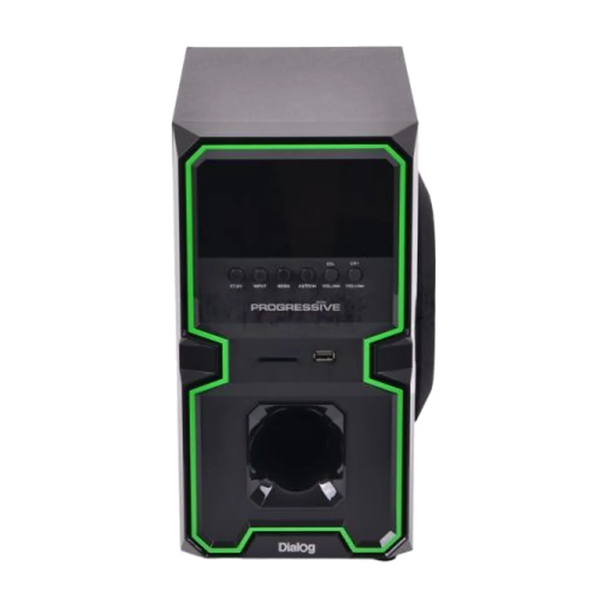 Акустическая система Dialog Progressive AP-222B BLACK - акустические колонки 2.1, 30W+2*10W RMS, Bluetooth, USB/SD reader