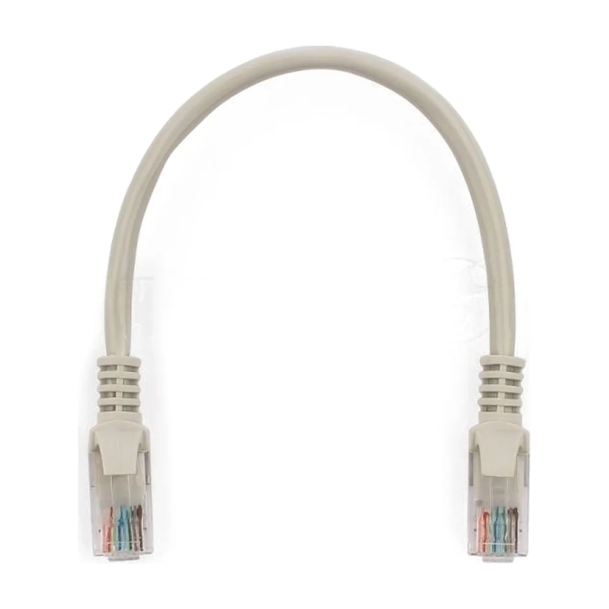 Патч-корд UTP, кат 5e, 0.25м с RJ45 серый