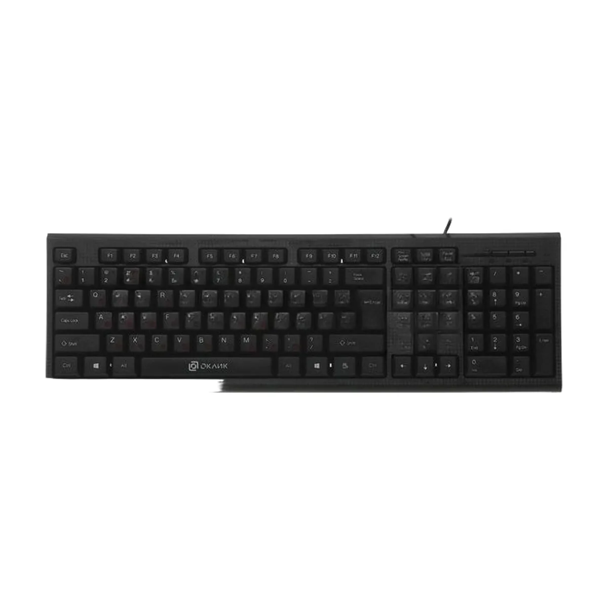 Клавиатура проводная Oklick 120M, USB, черный